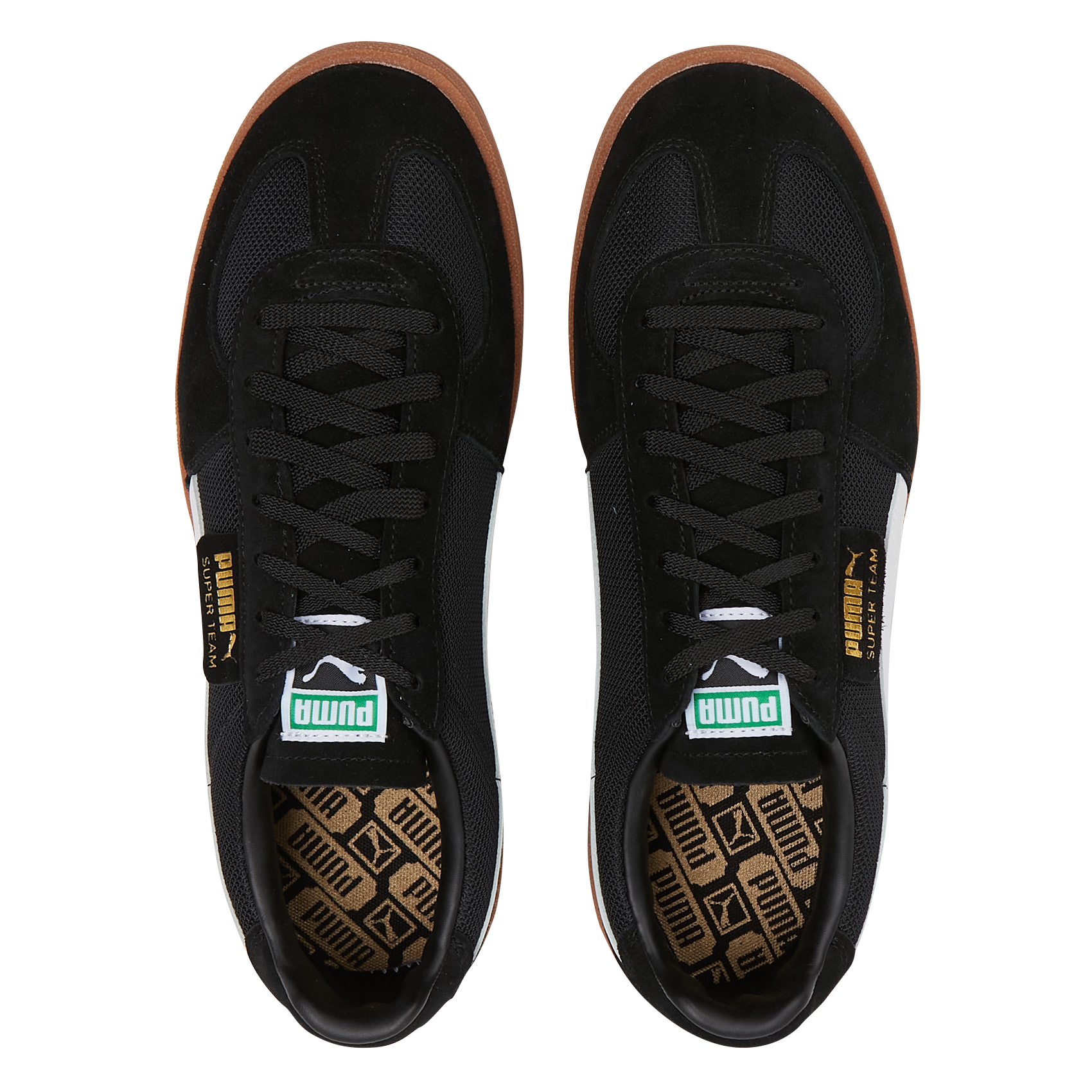 Lace-up low-top trainers Black