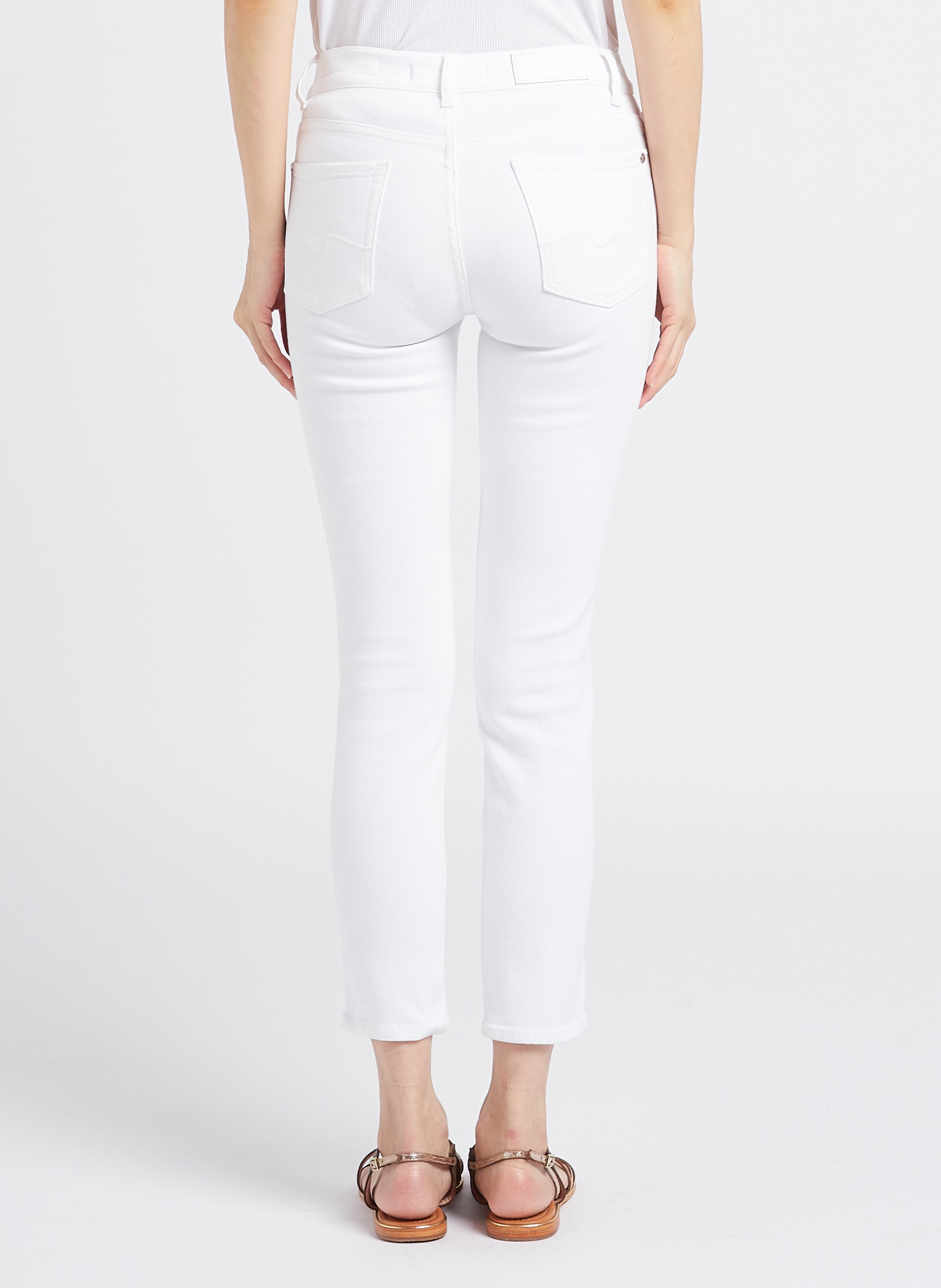 Skinny jeans | katoenblend 7 FOR ALL MANKIND Wit