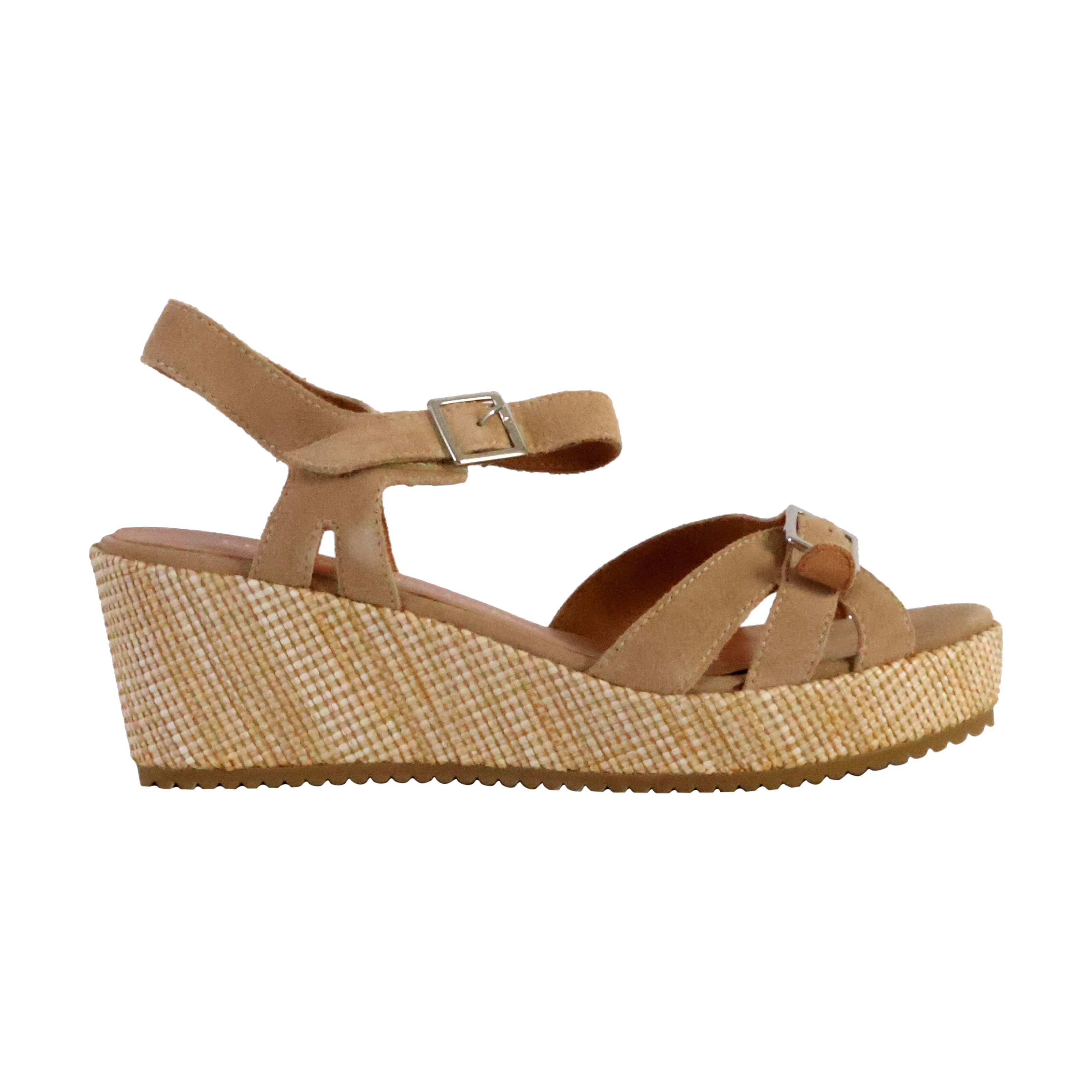 Esabel leather wedge sandal EMILIE KARSTON Beige