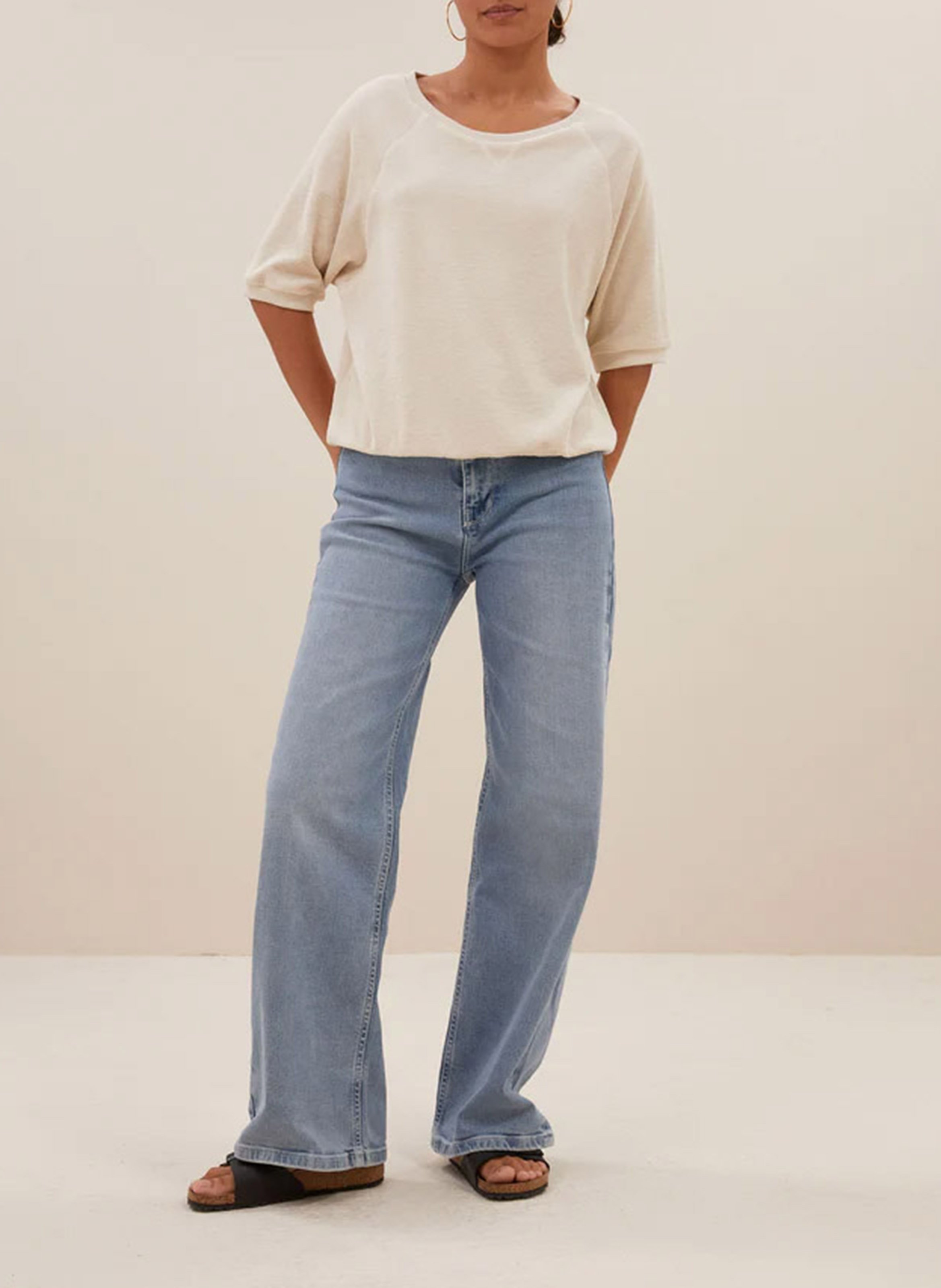 Short-sleeved T-shirt BY BAR Beige