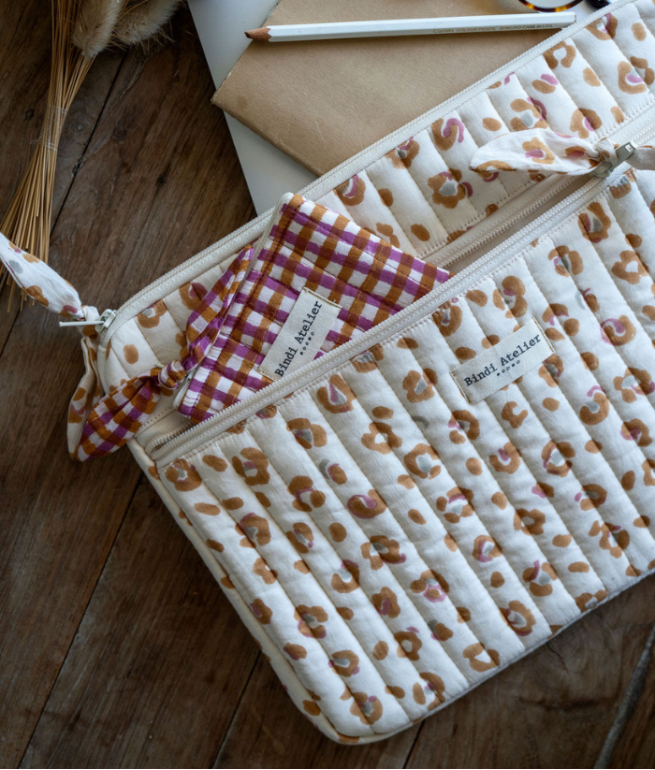 Computer sleeve BINDI ATELIER Beige