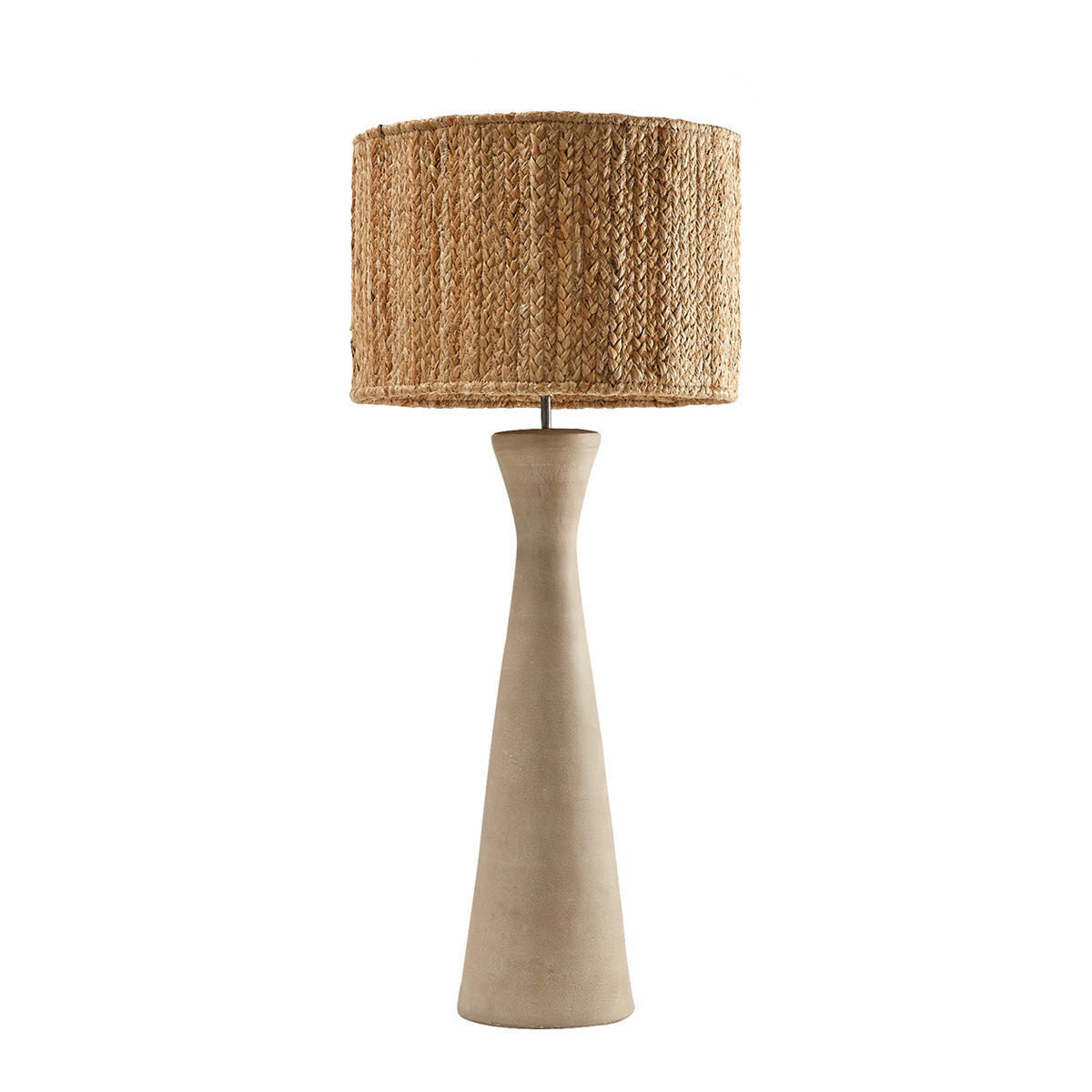 Lamp and its jute lampshade BLANC D'IVOIRE Beige