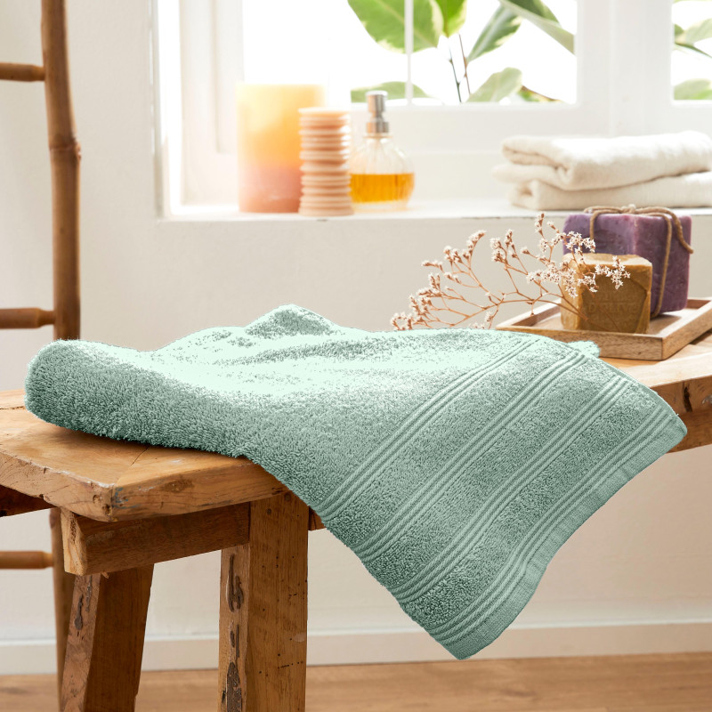 100% combed cotton bath towel Green