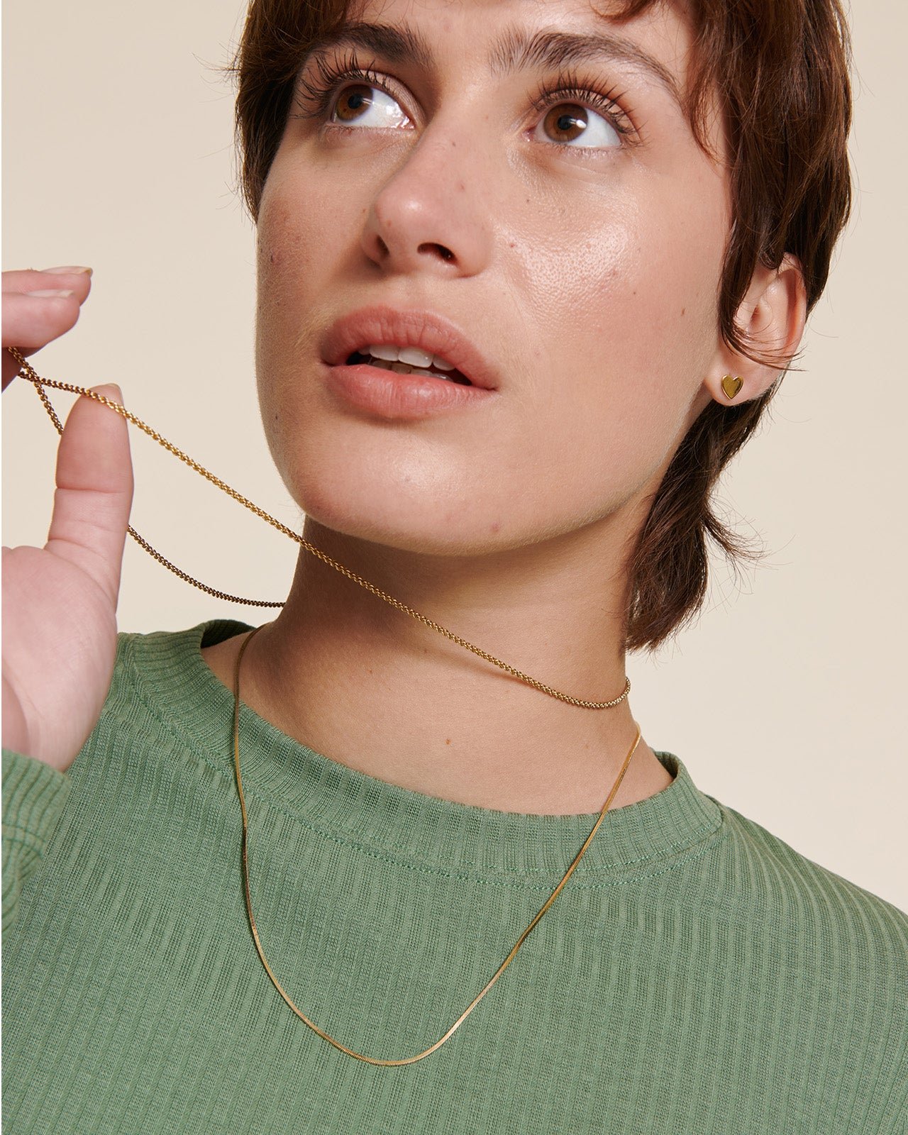 Heart-shaped earrings EMOI EMOI Golden