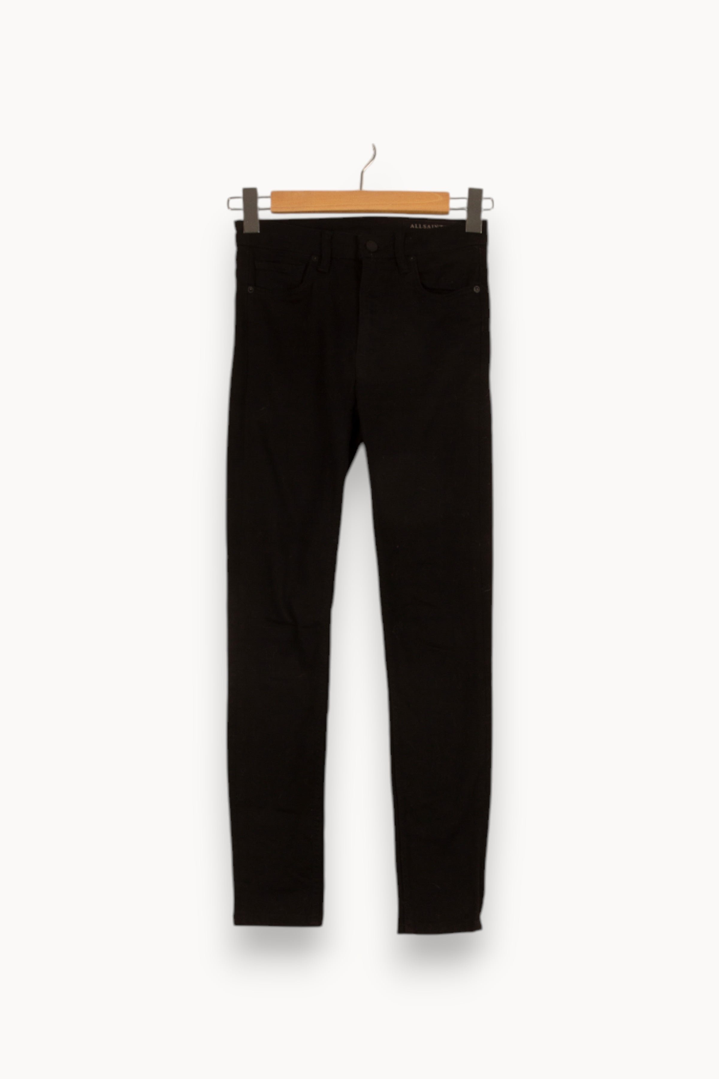 Cropped slim jeans with studs ALLSAINTS - Seconde main Black