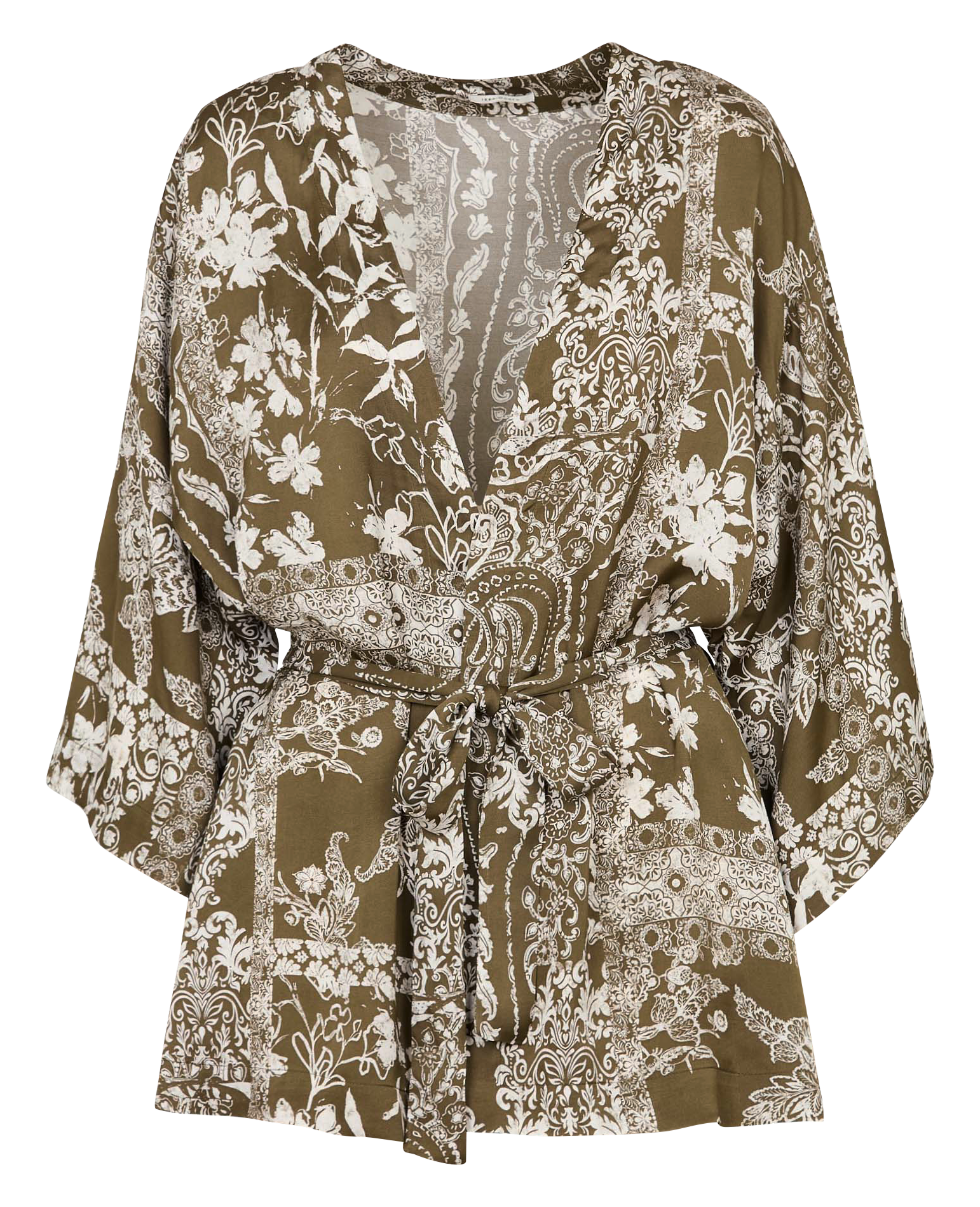 Loose-fit printed shirt IKKS Khaki