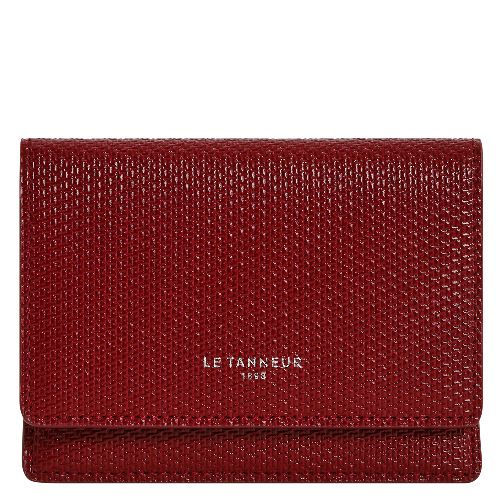 Porte-cartes en cuir LE TANNEUR Rouge