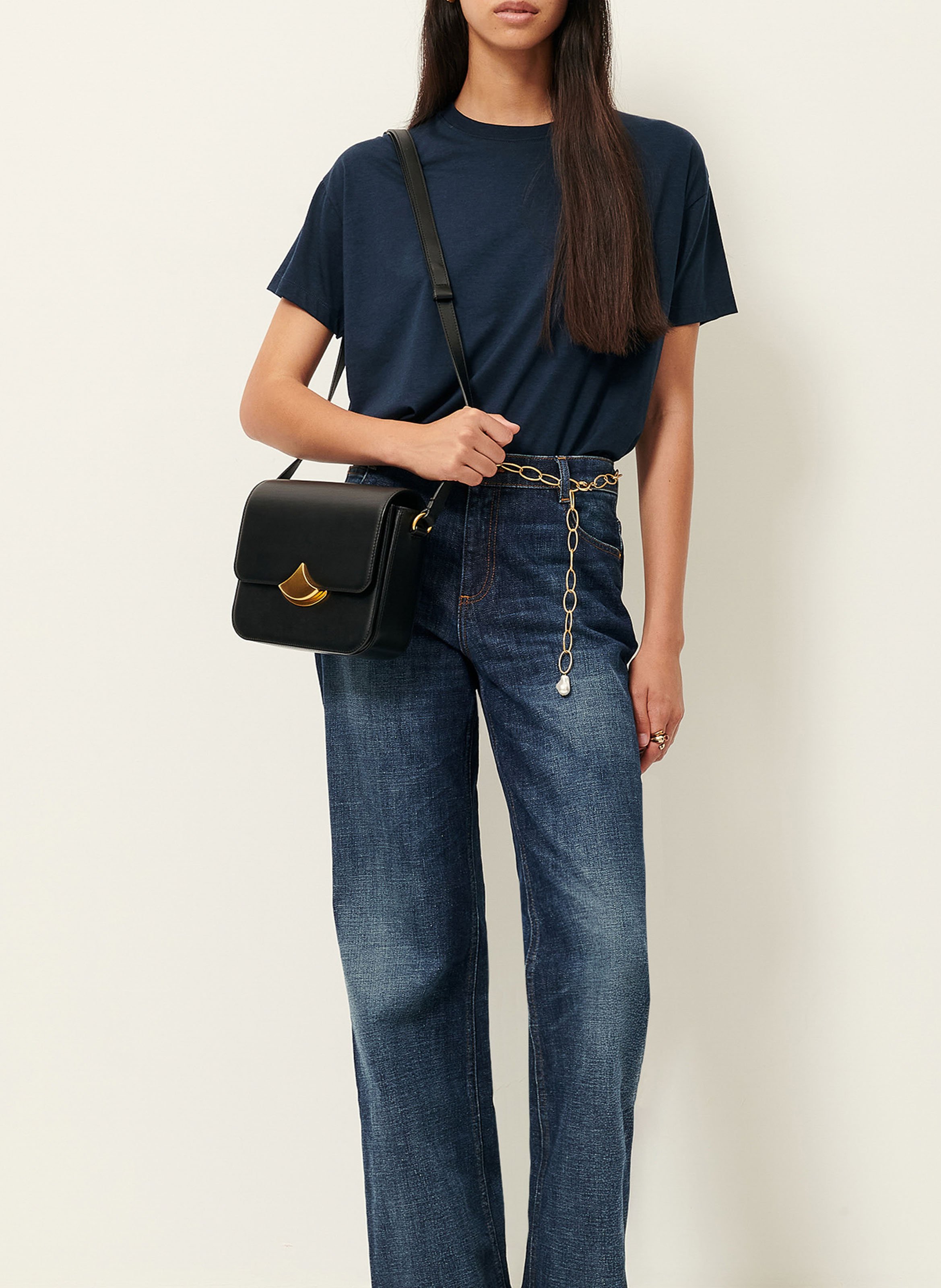 Round-neck oversized T-shirt SESSUN Blue