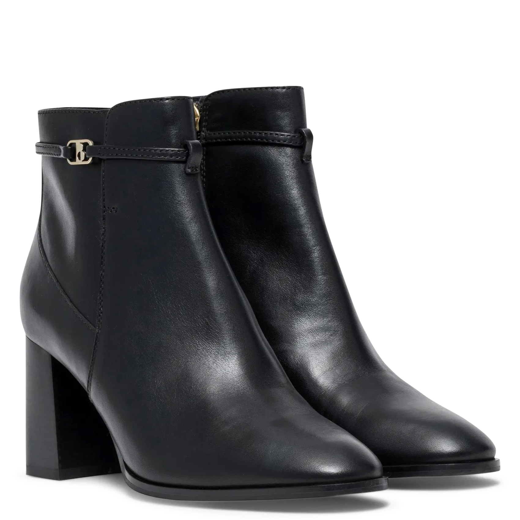 Bottines à lanières fantaisies en cuir BOCAGE Noir