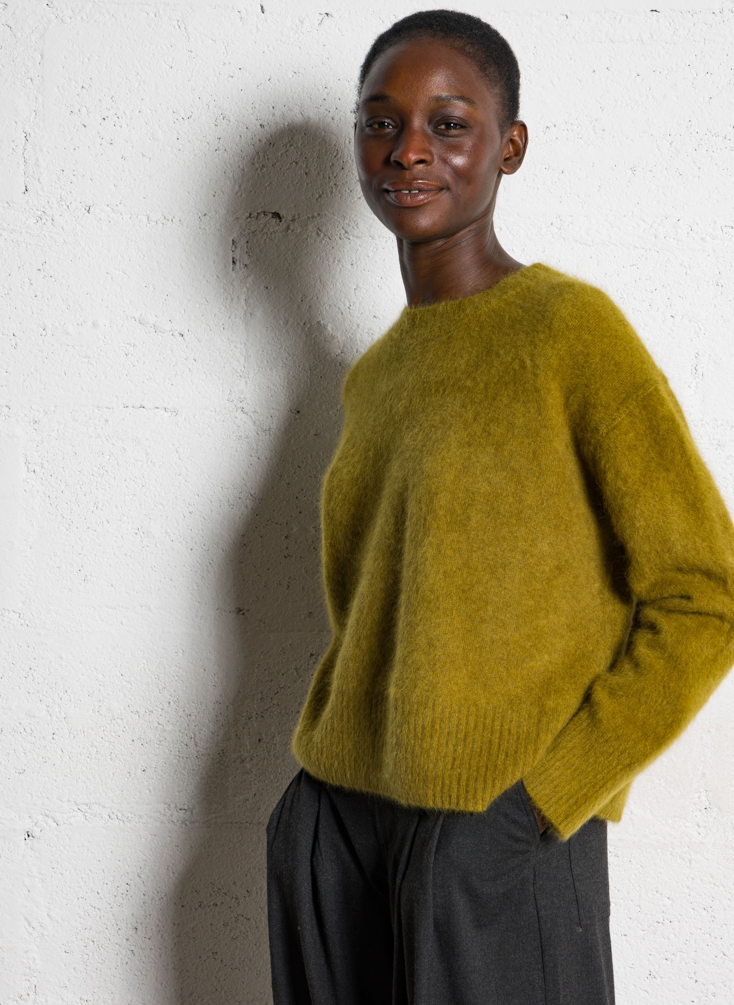Abidjan wool round-neck sweater BELLA JONES