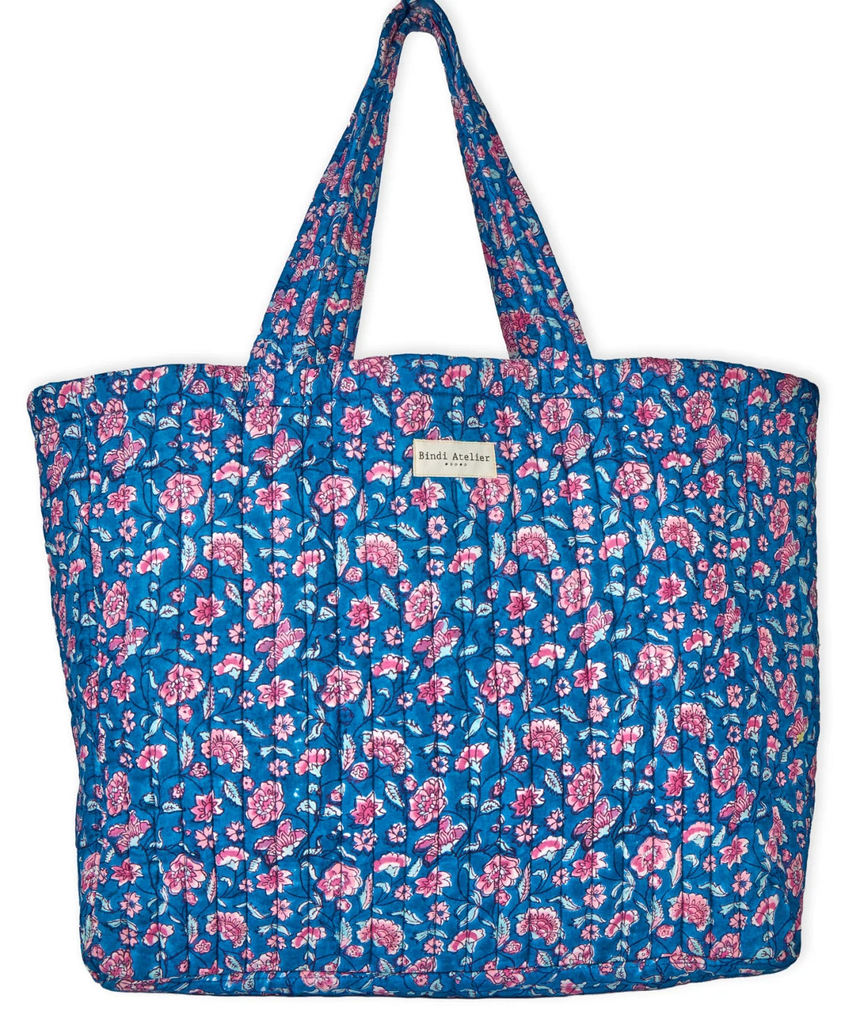 Printed edel tote bag BINDI ATELIER Blue
