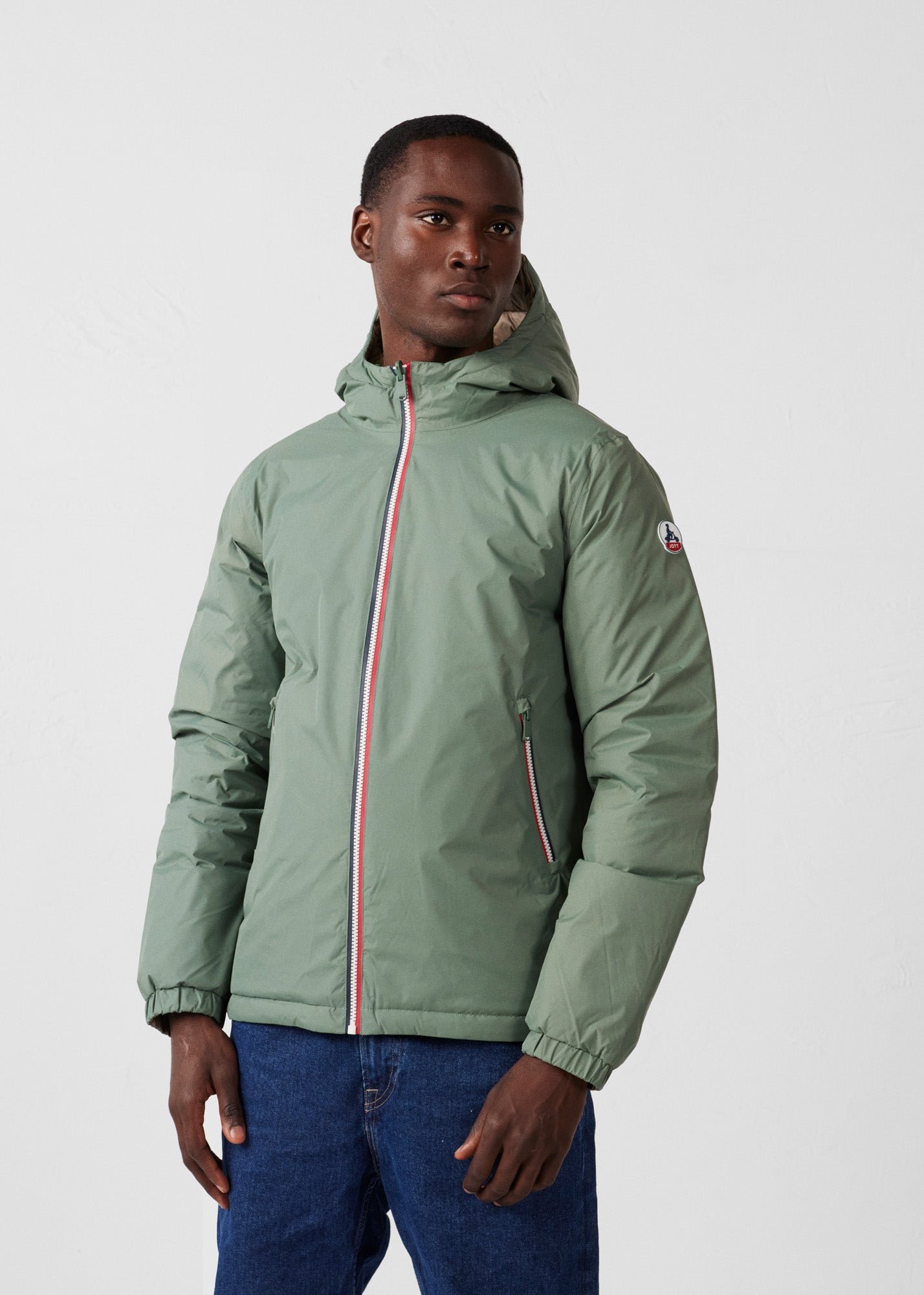 Reversible down jacket [color]/bluestone brummen JOTT Green