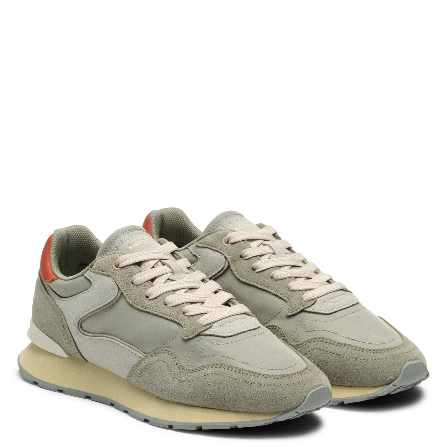 Niedrige Sneaker aus Leder-Mix HOFF Khaki