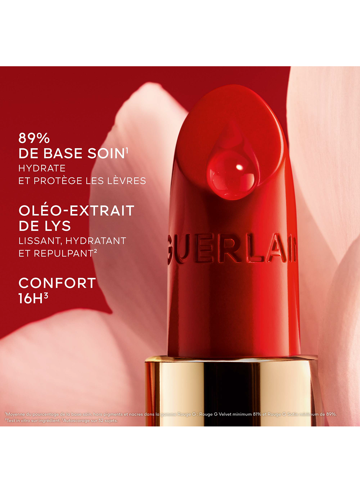ROUGE G De navulling - De personaliseerbare verzorgende lippenstift GUERLAIN 888 le rouge brun – velvet