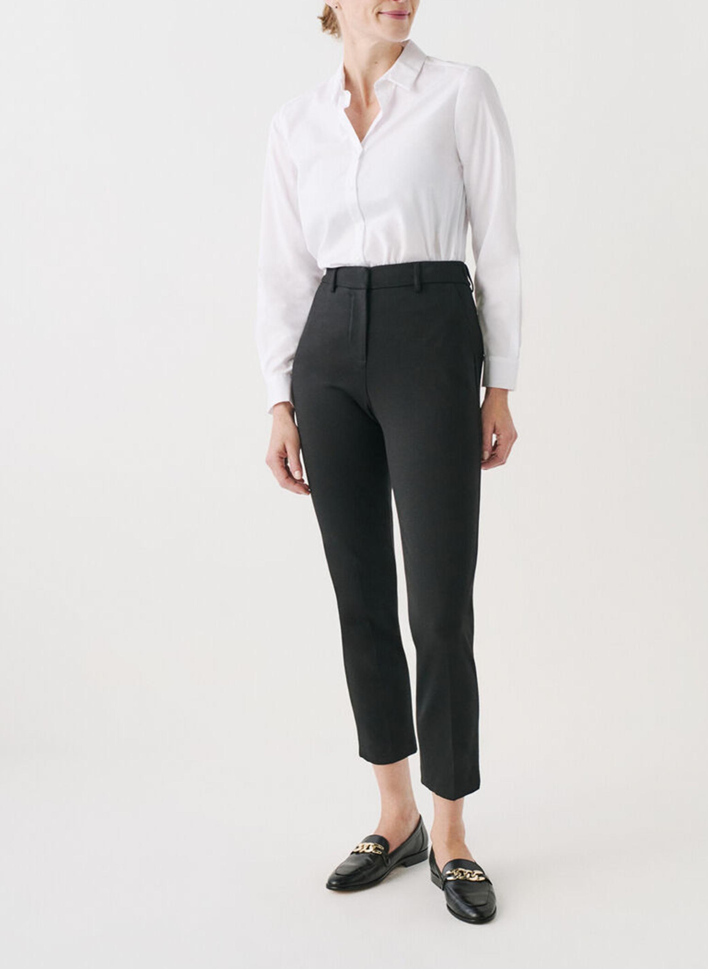 High-waisted slim-fit pants CAROLL Black