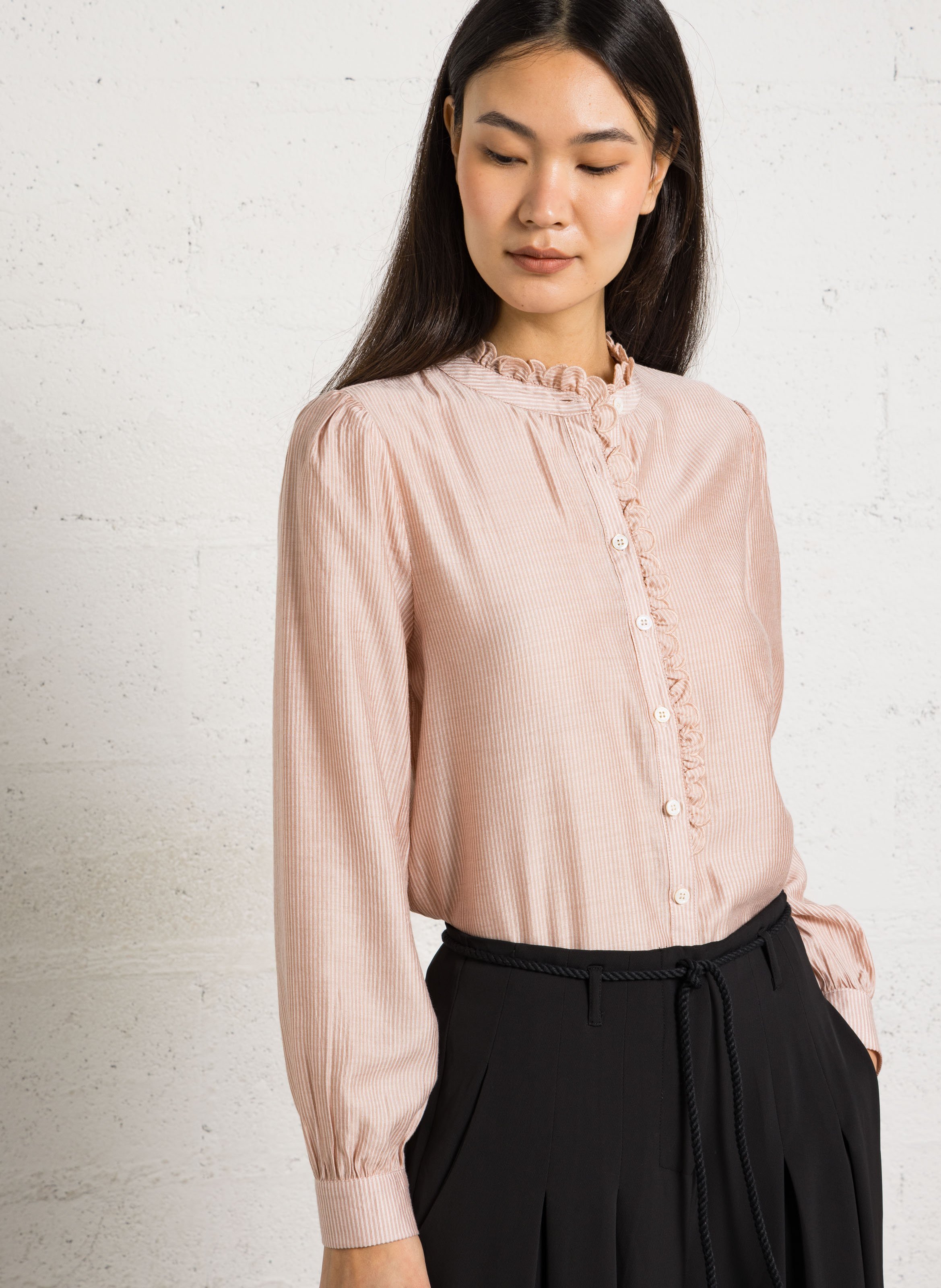 Blouse with mandarin collar LA PETITE ETOILE