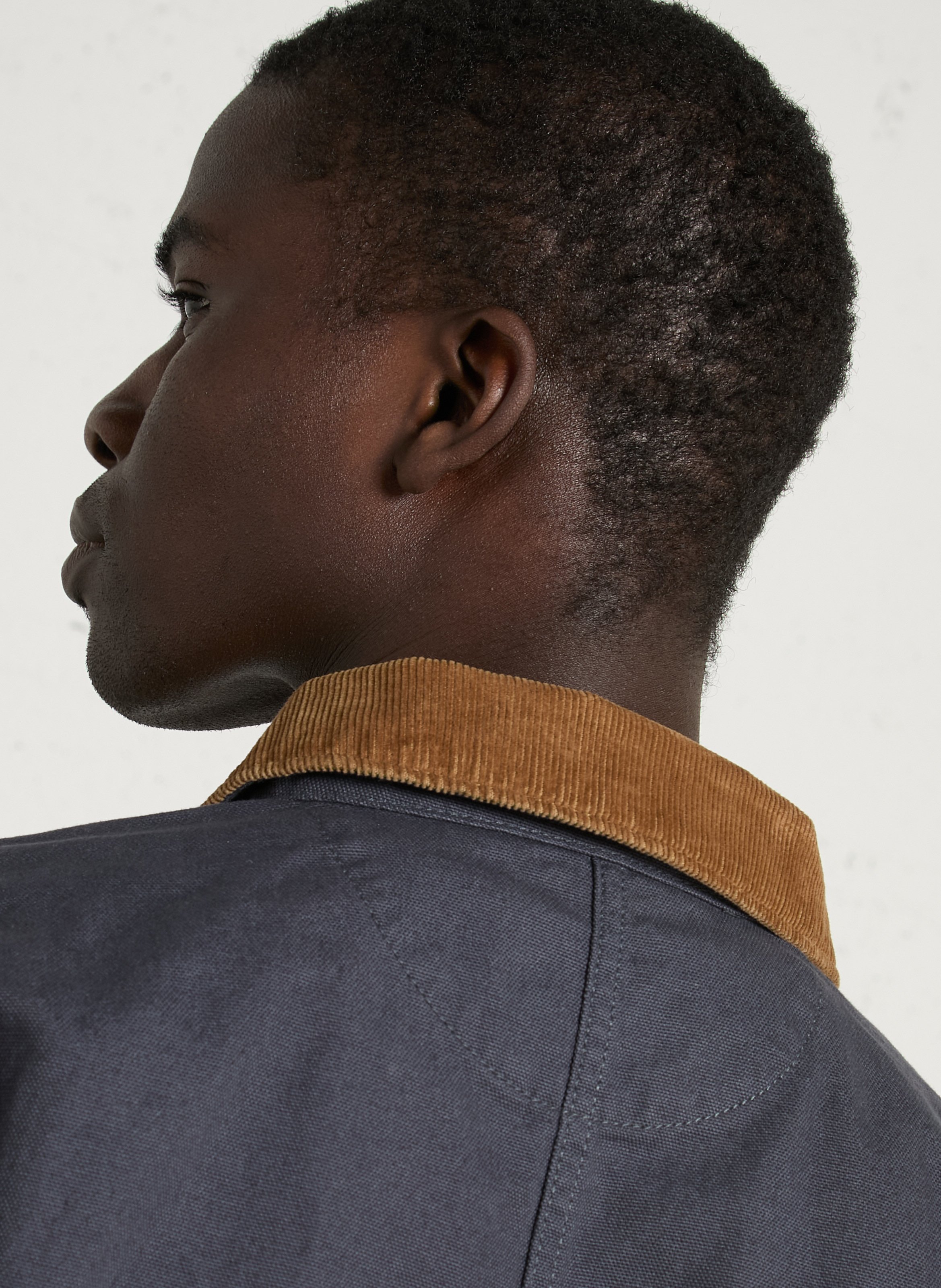 Gerade geschnittene Jacke mit klassischem Kragen aus Bio-Baumwolle PATAGONIA Schwarz