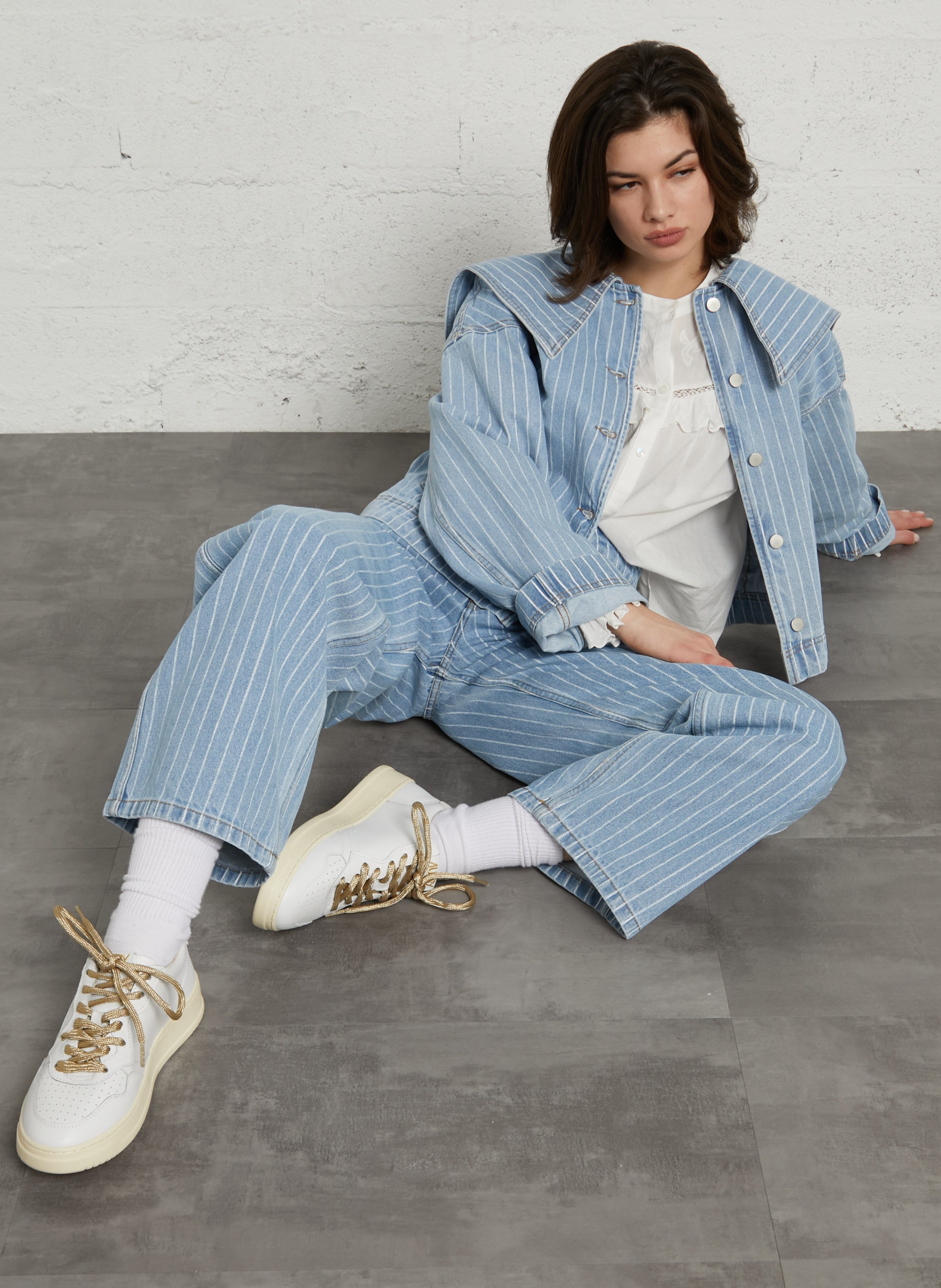 Low leather sneakers AUTRY Pink