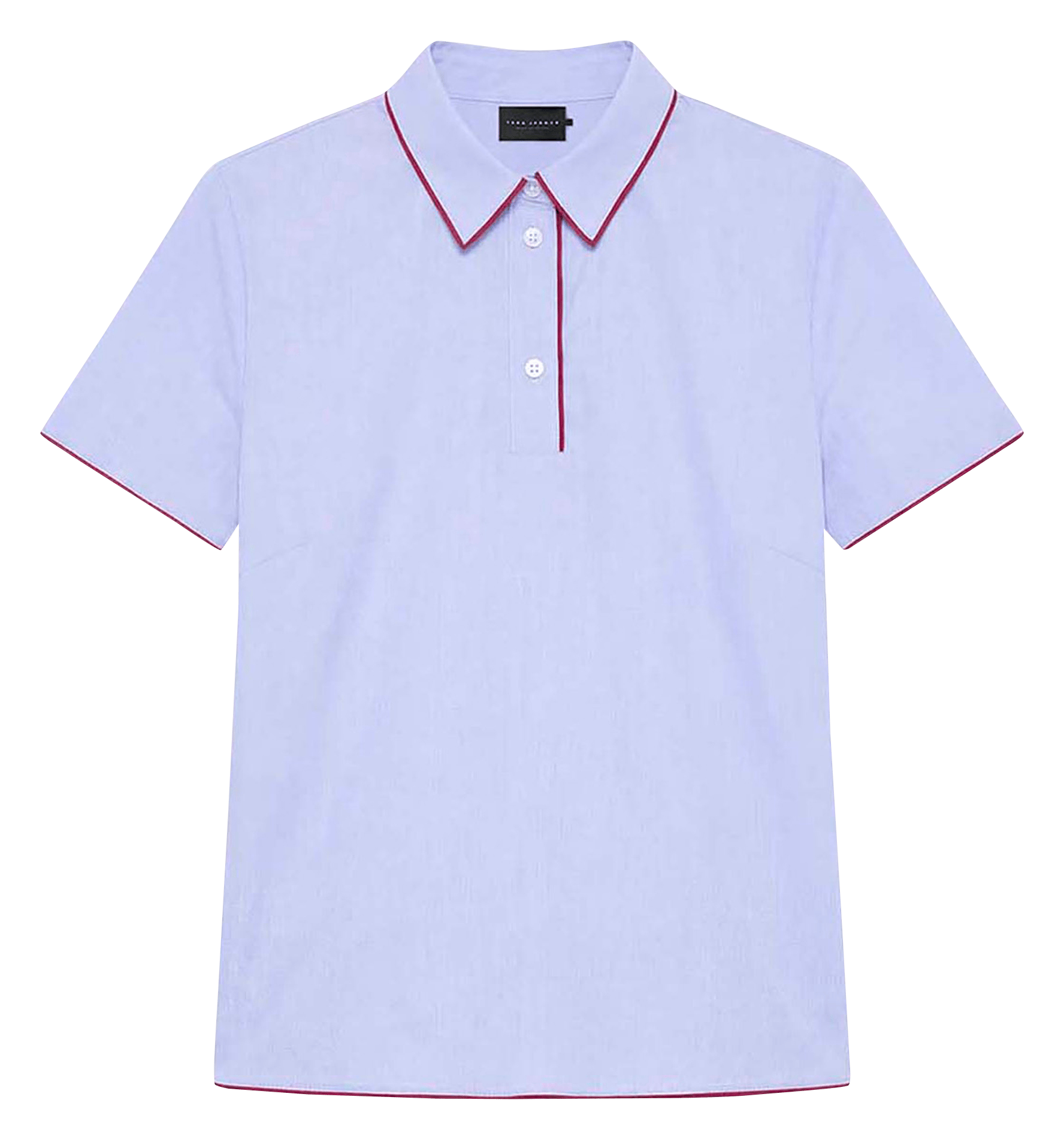 Rechte katoenen polo TARA JARMON Blauw