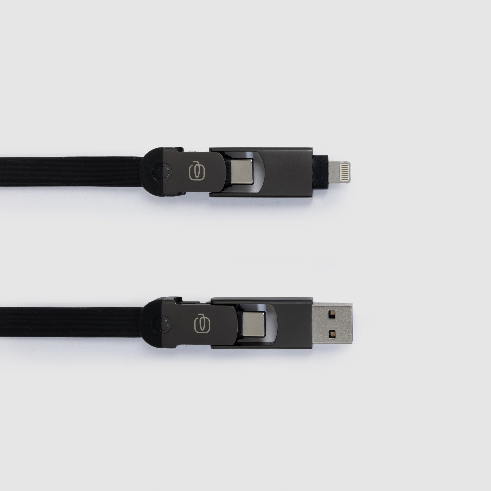 Multiport 60w charging cable PIQUADRO Black