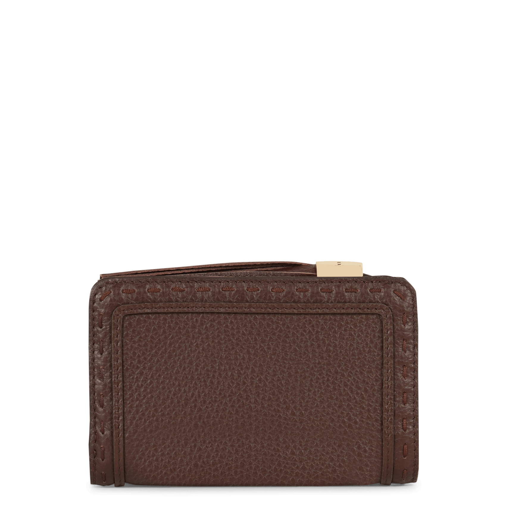 Portefeuille en cuir de vachette grainé LANCEL Marron