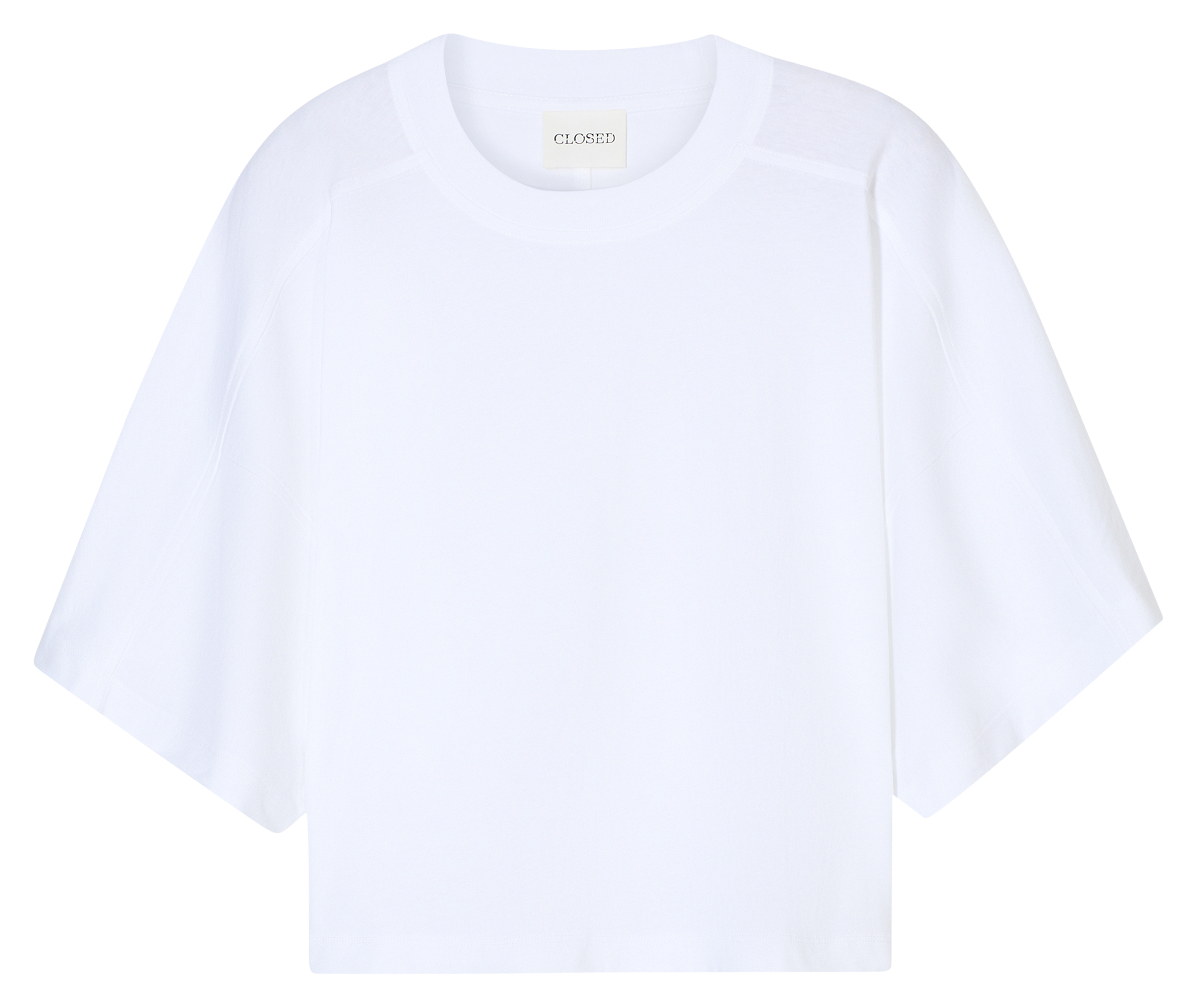 Tee-shirt col rond en coton bio CLOSED Blanc