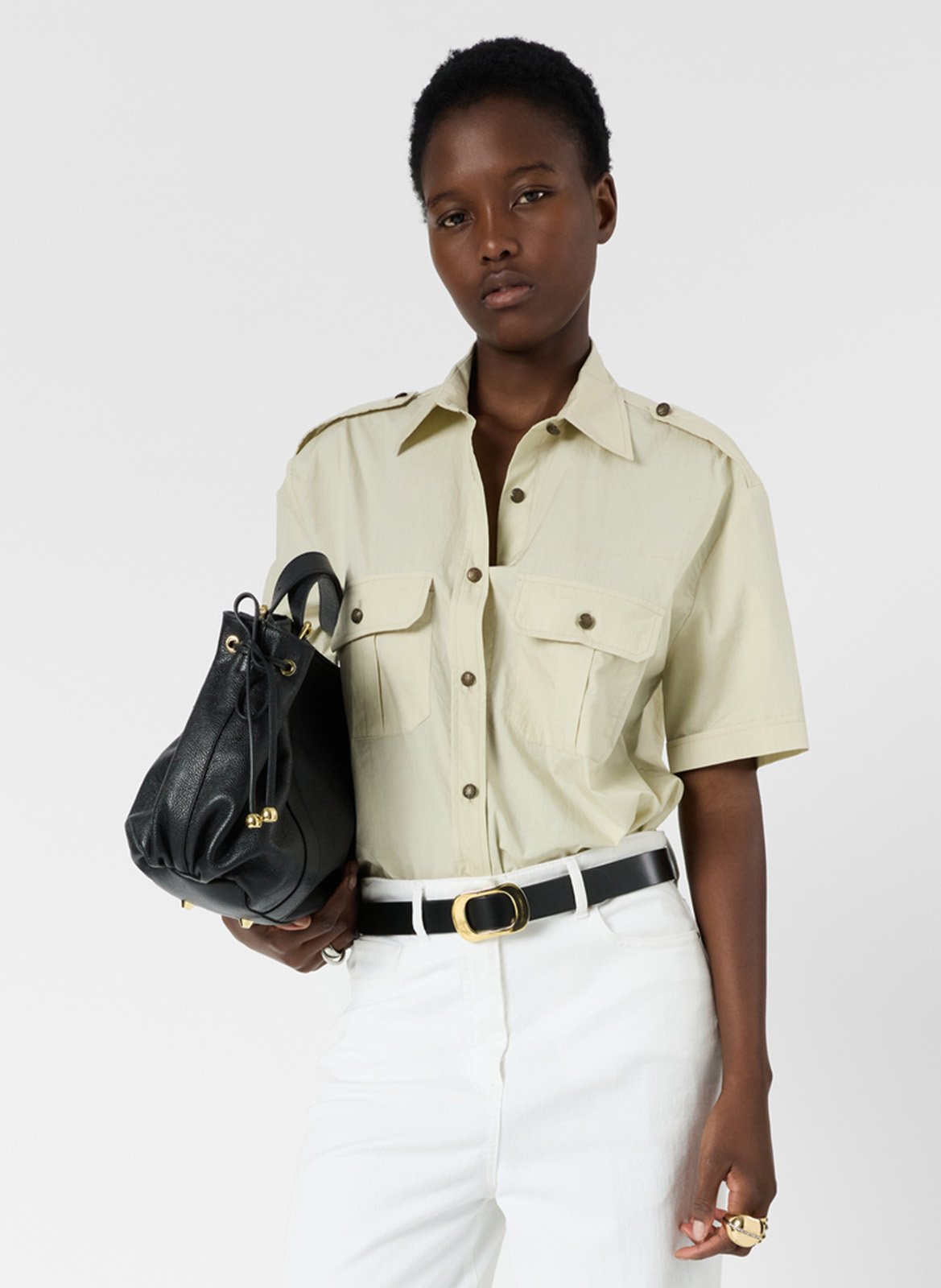 Baumwollhemd mit klassischem Kragen GERARD DAREL Grun