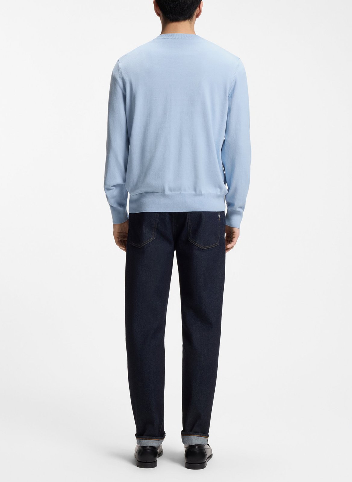 Cotton sweater BOSS Blue
