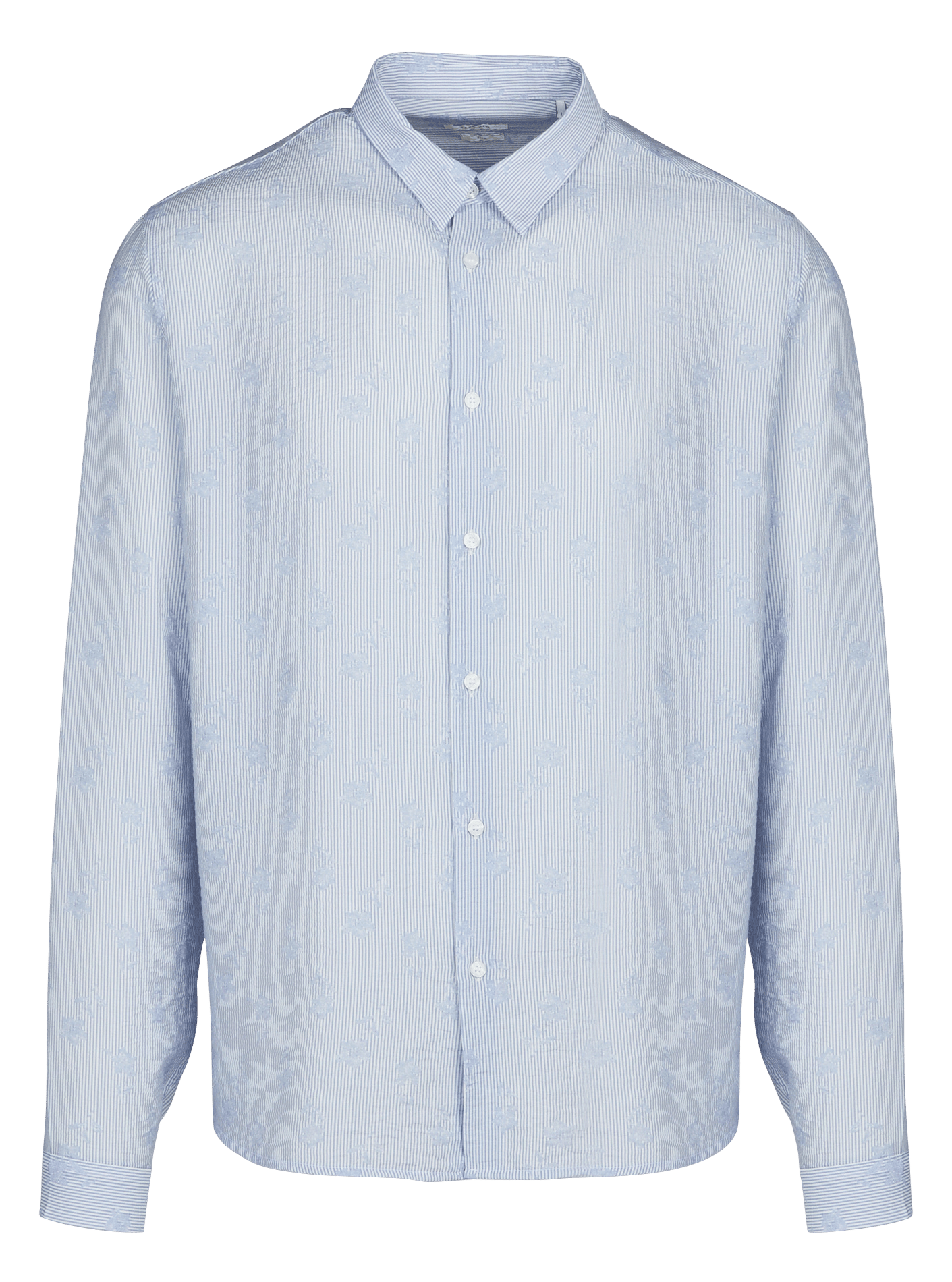Chemise slim à rayures IKKS Bleu