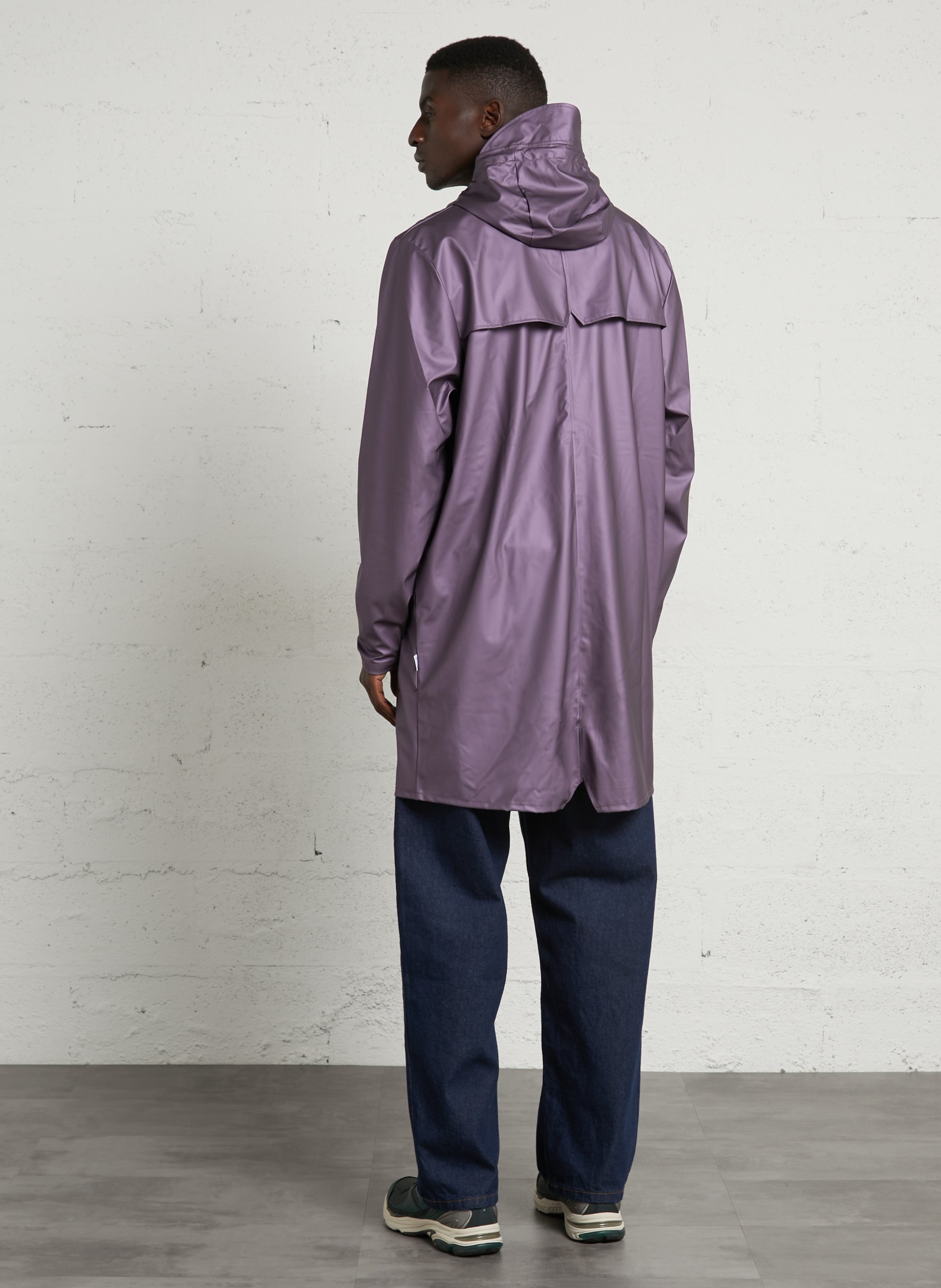 Coupe-vent imperméable à capuche RAINS Violet