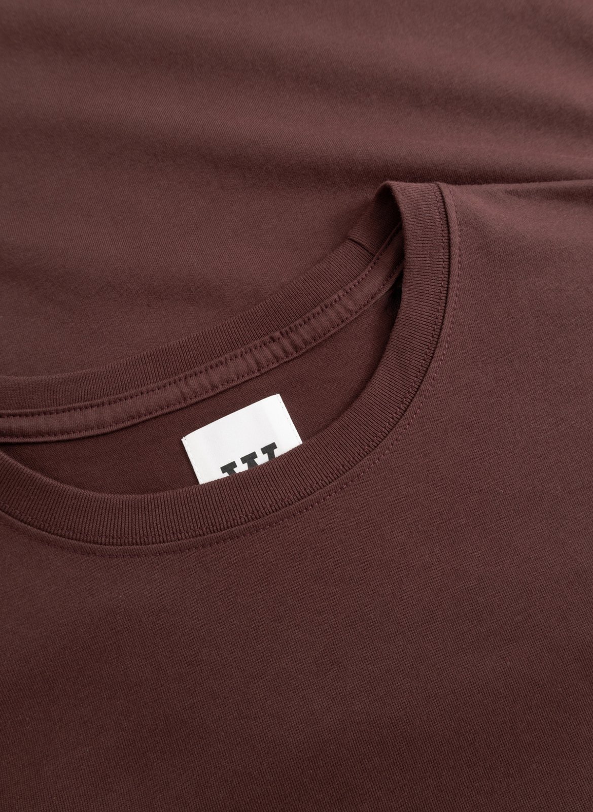 Tee-shirt col rond en coton WOOD WOOD Rouge