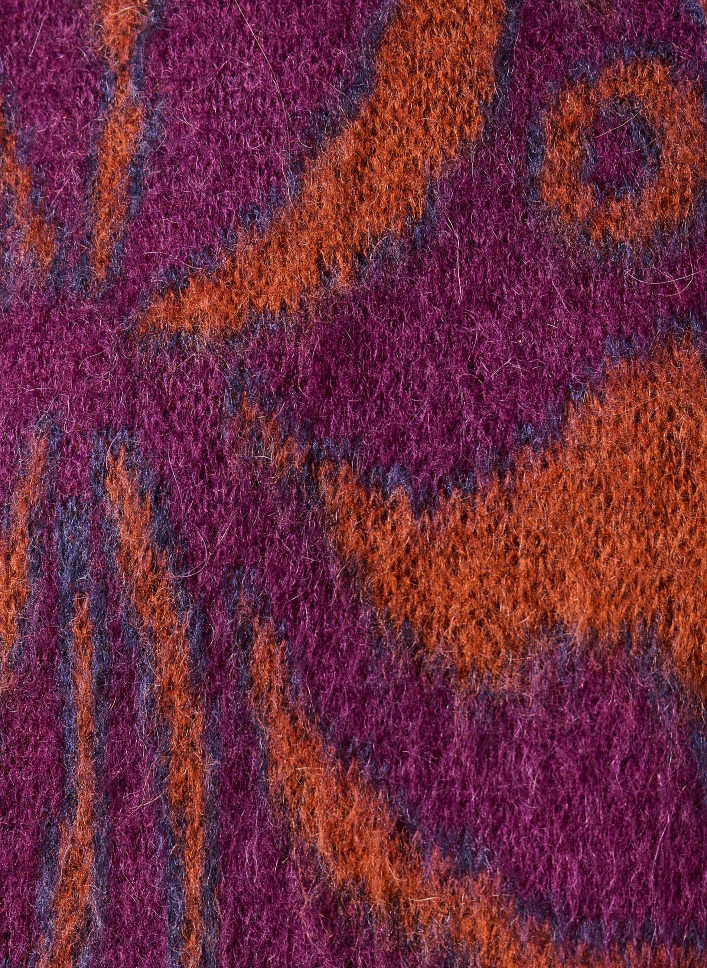 Ample jacquard mohair blend sweater LA FEE MARABOUTEE Multicolored