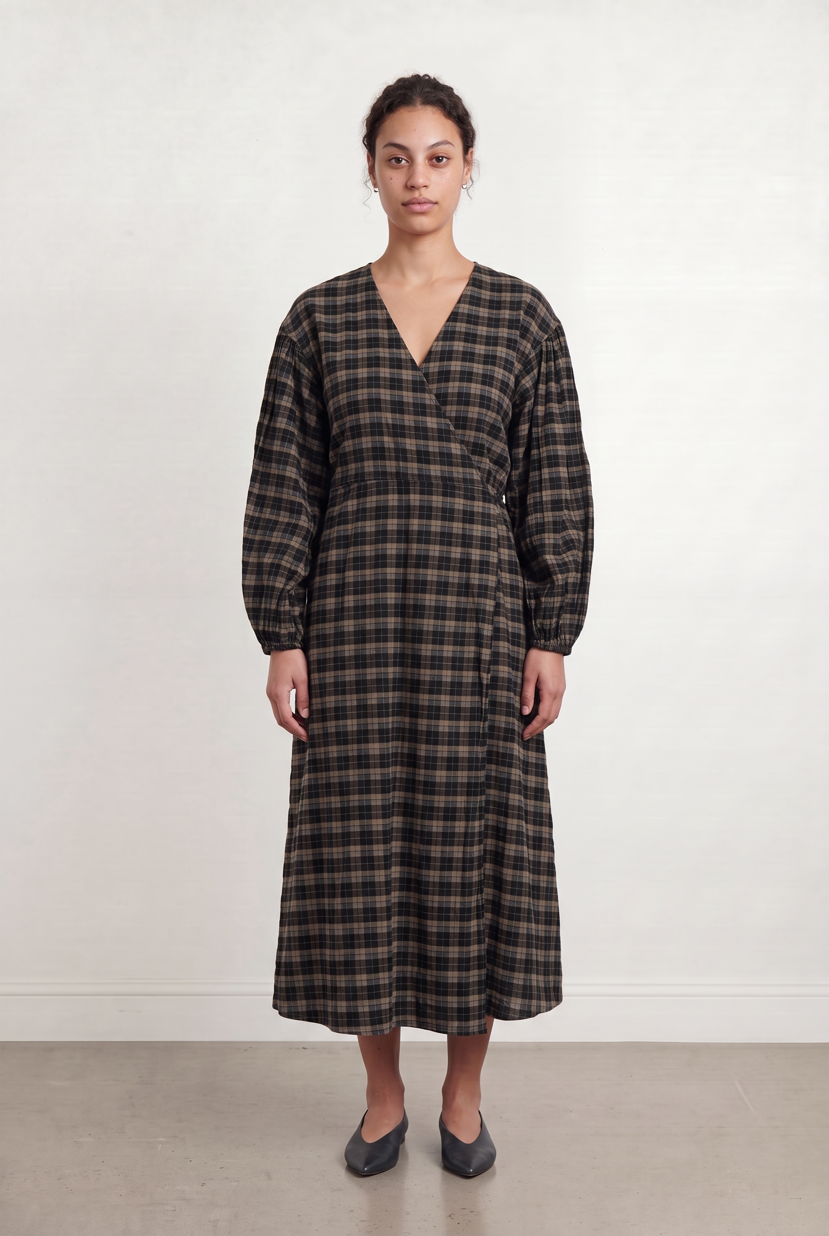 Long dress GANNI - Seconde Main Brown