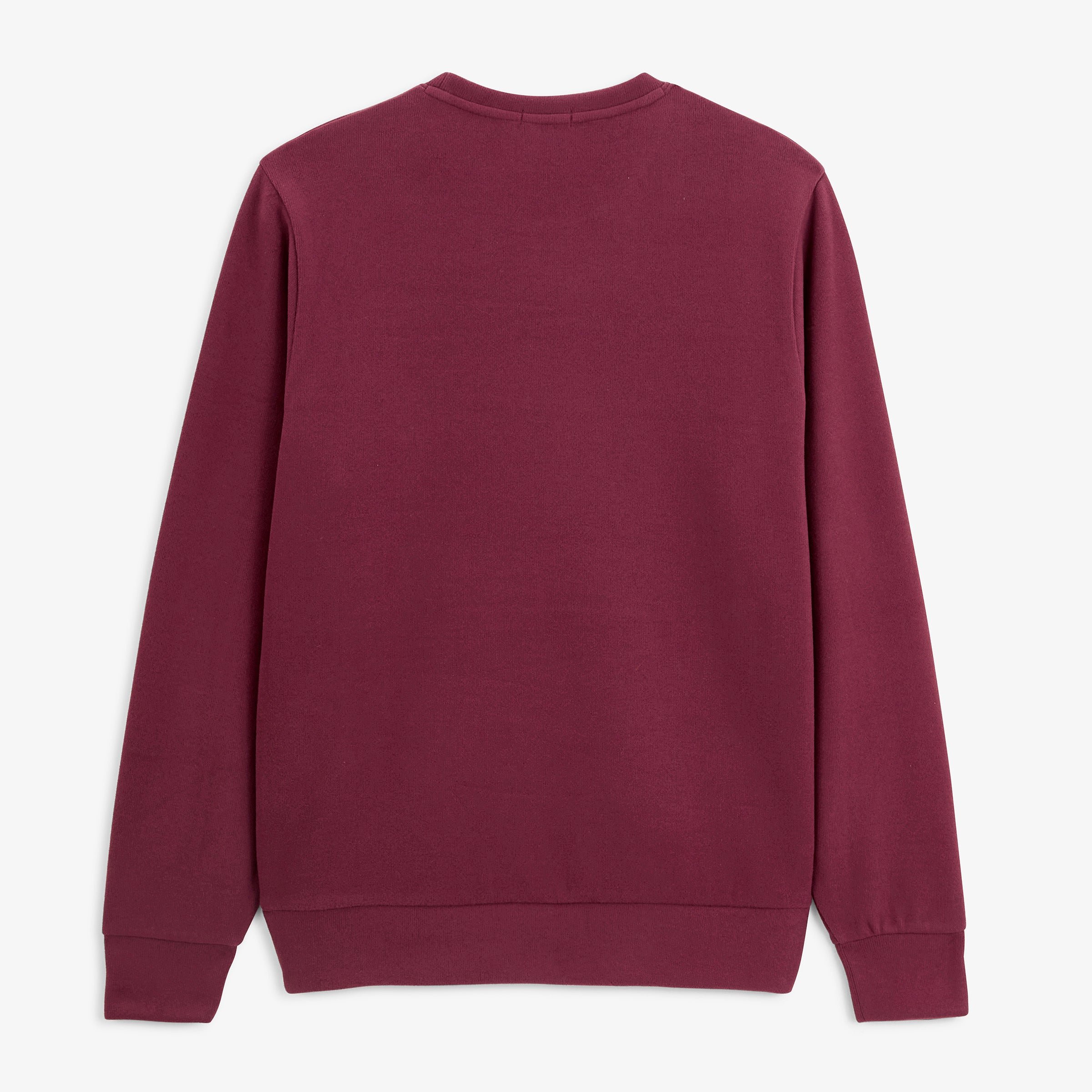 Round neck sweatshirt French rib SERGE BLANCO Red