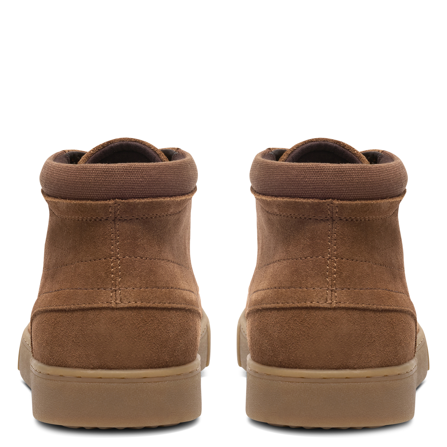 Bottines à lacets en cuir velours CLARKS Marron
