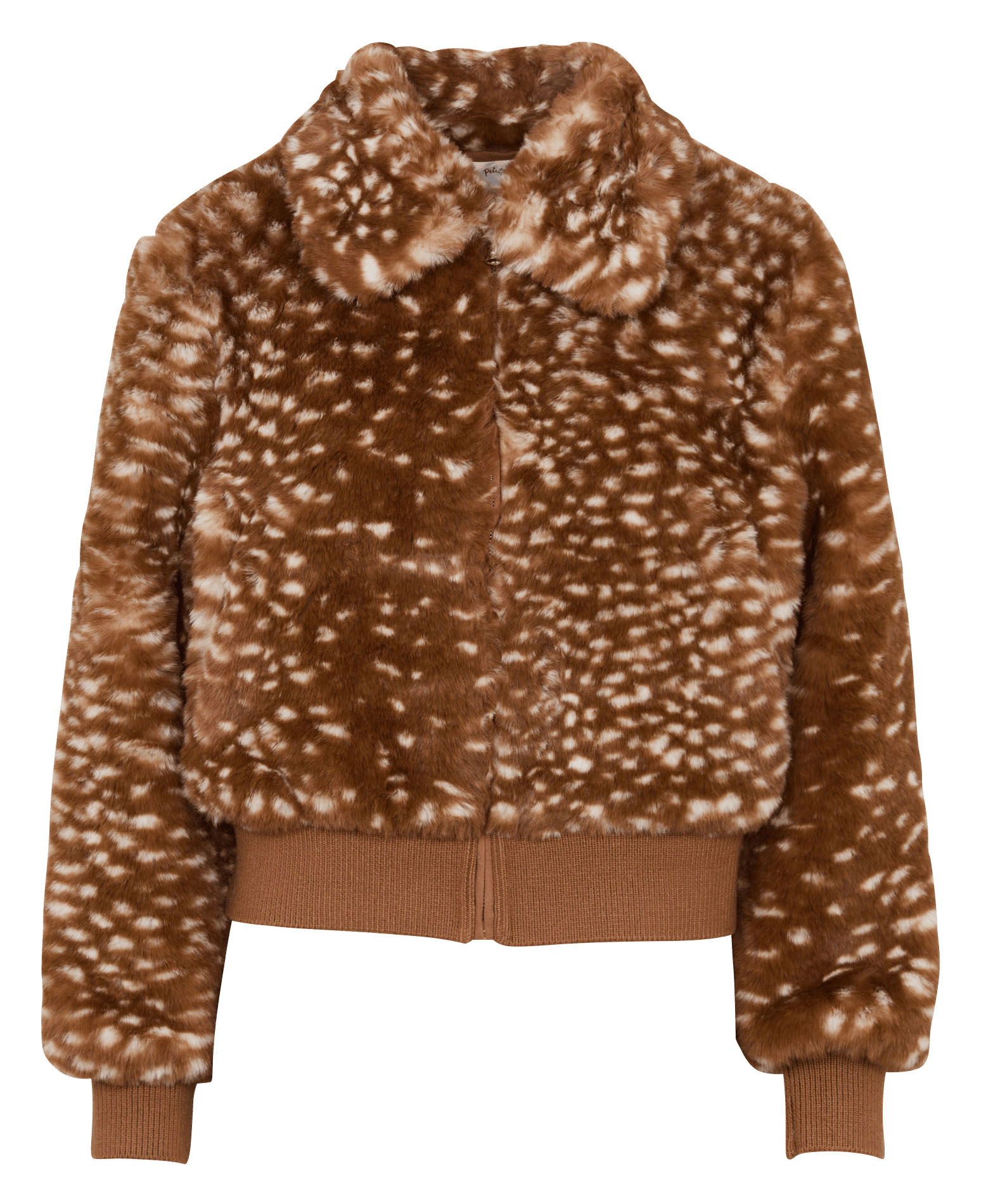 Printed faux fur bomber jacket DES PETITS HAUTS Multicolored