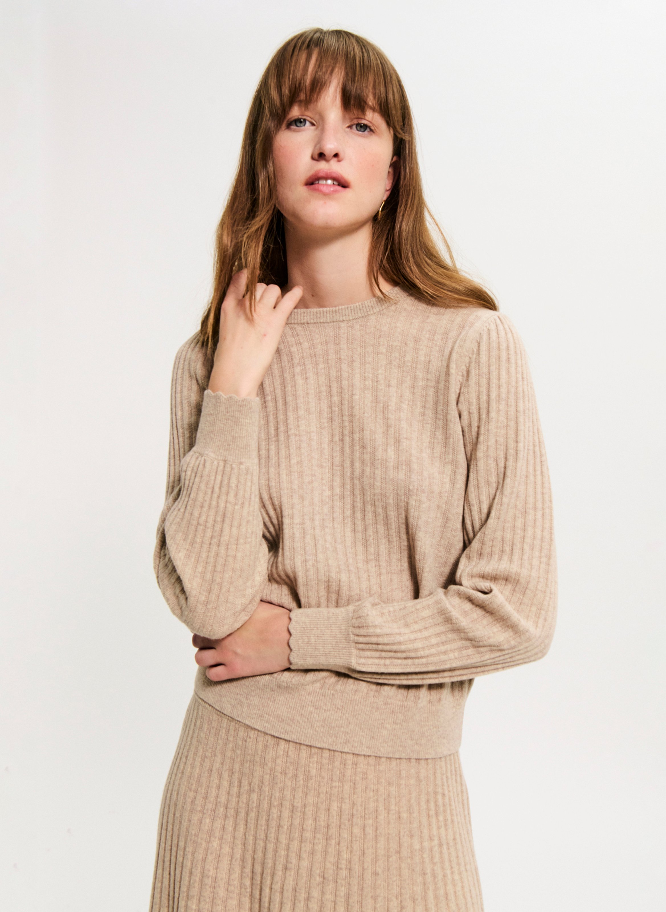Pull col rond en laine PABLO