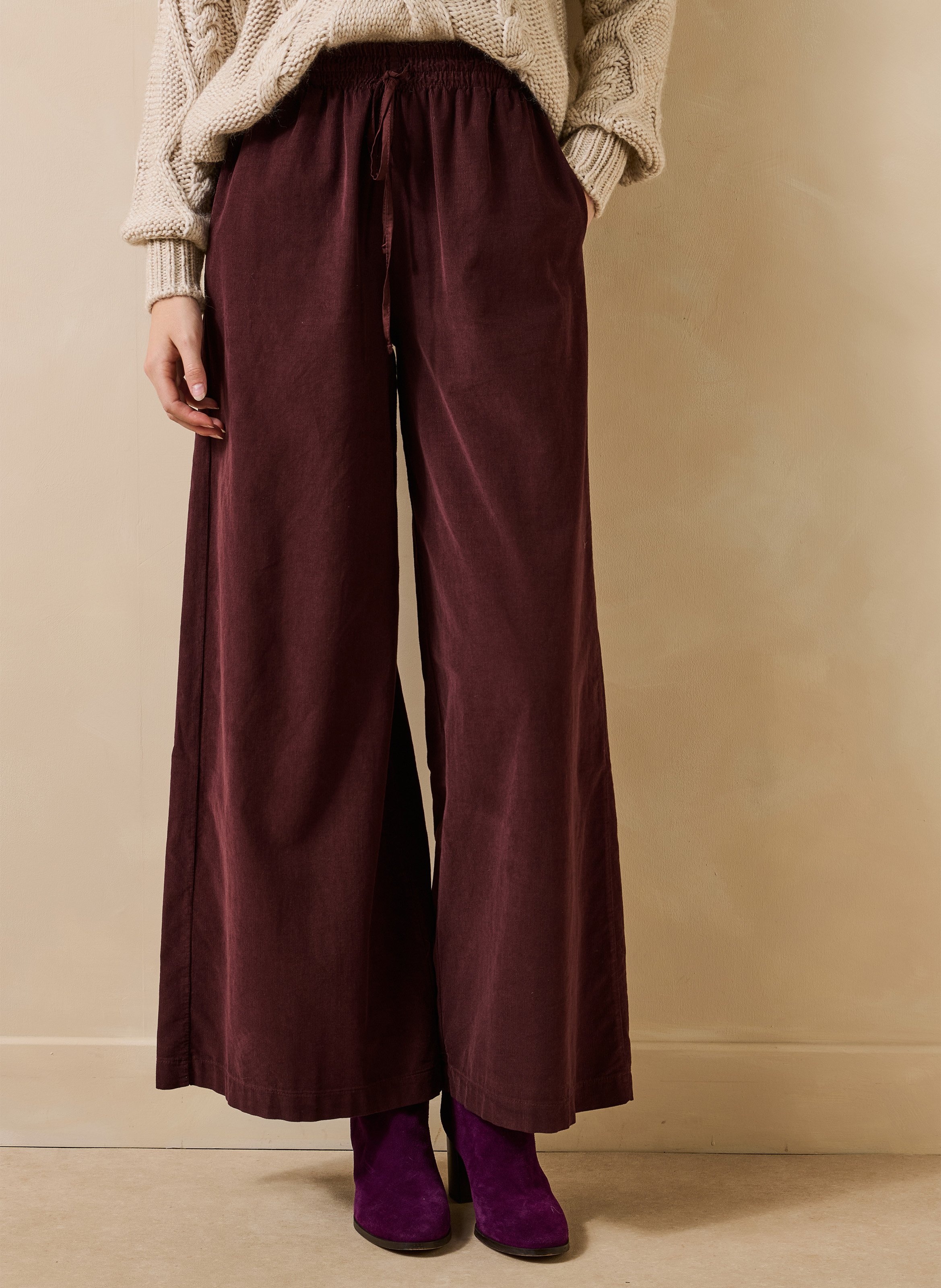 Weite Baumwollhose LA FEE MARABOUTEE Rot