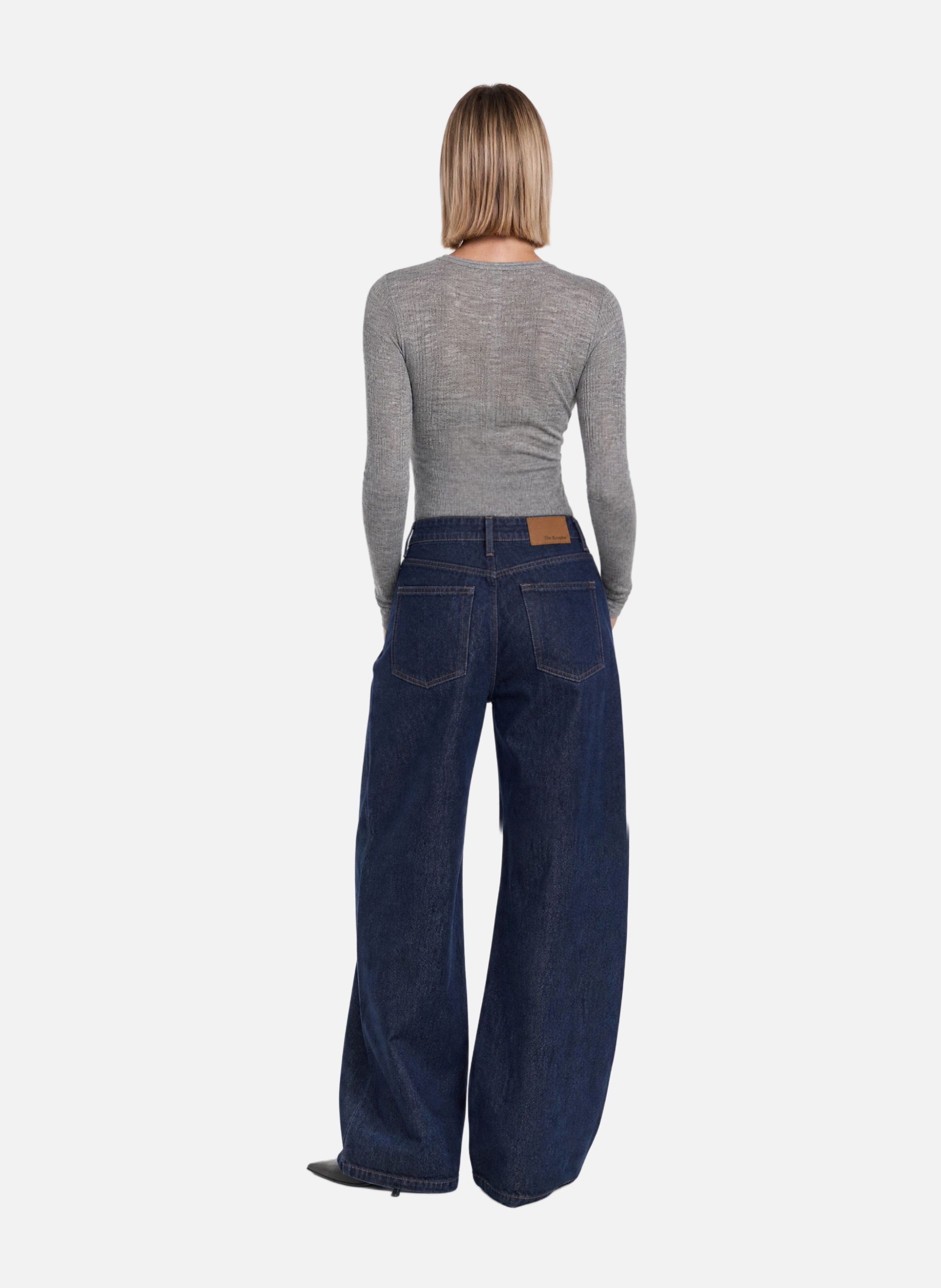 Dark wide-leg jeans THE KOOPLES Blue