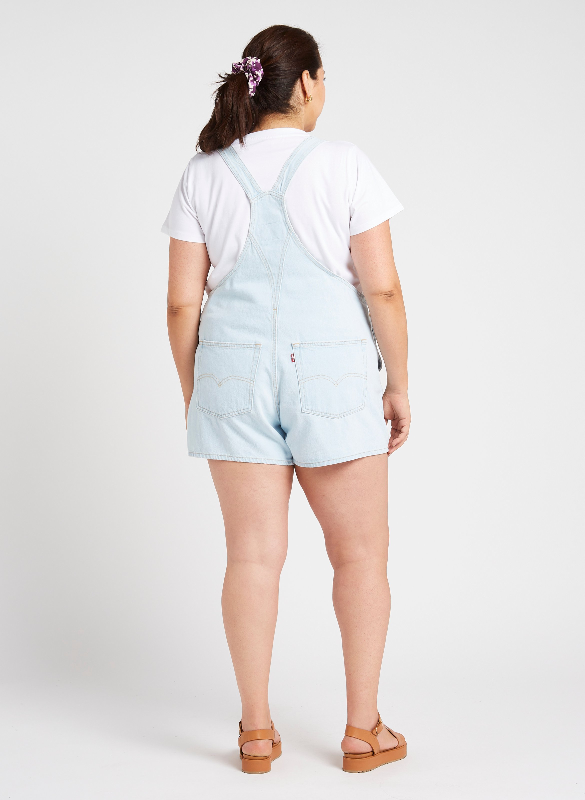 Salopette droite courte en coton LEVI'S Bleu