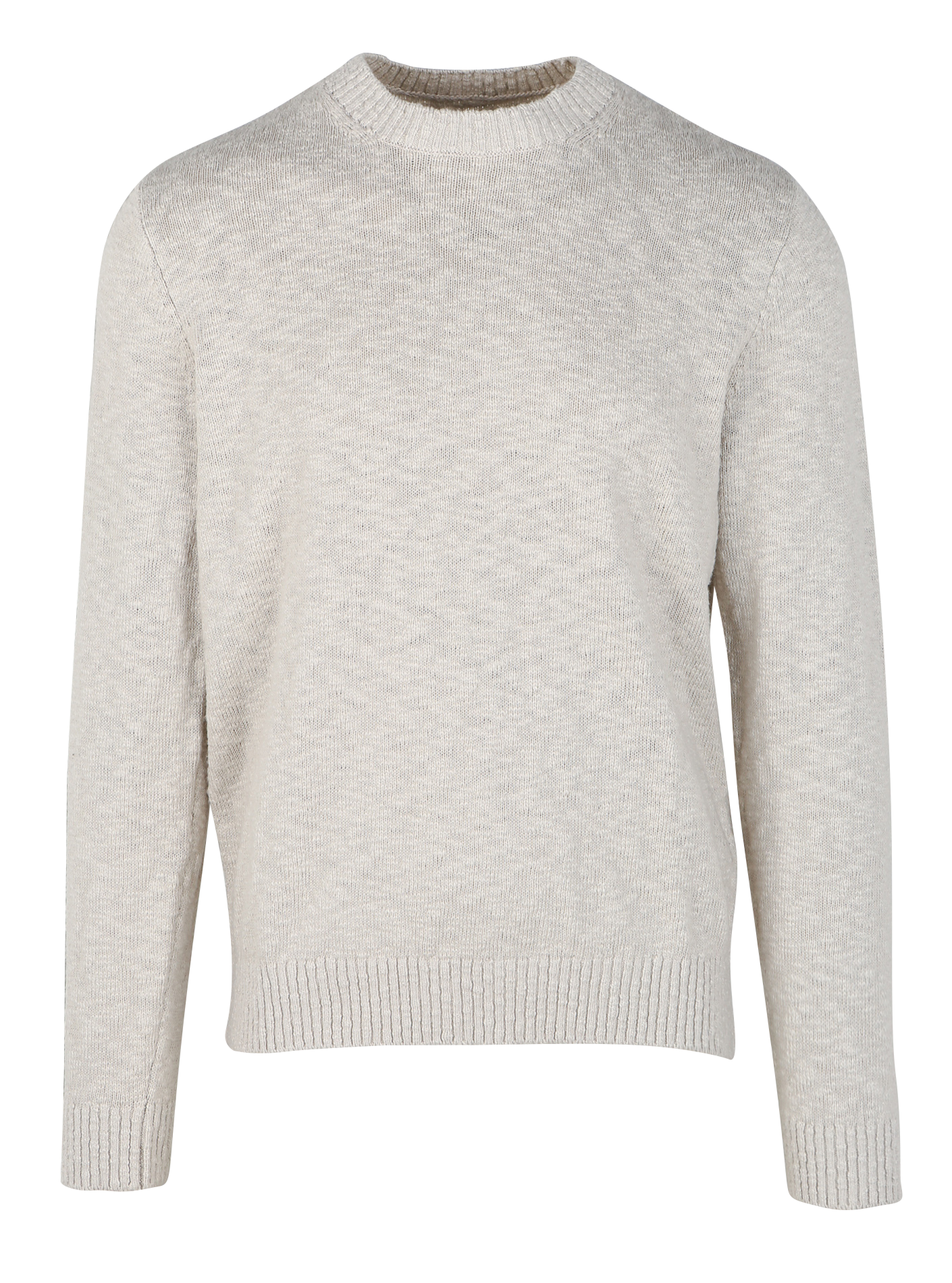 Gerader Baumwollpullover mit Rundhalsausschnitt SAMSOE SAMSOE Beige