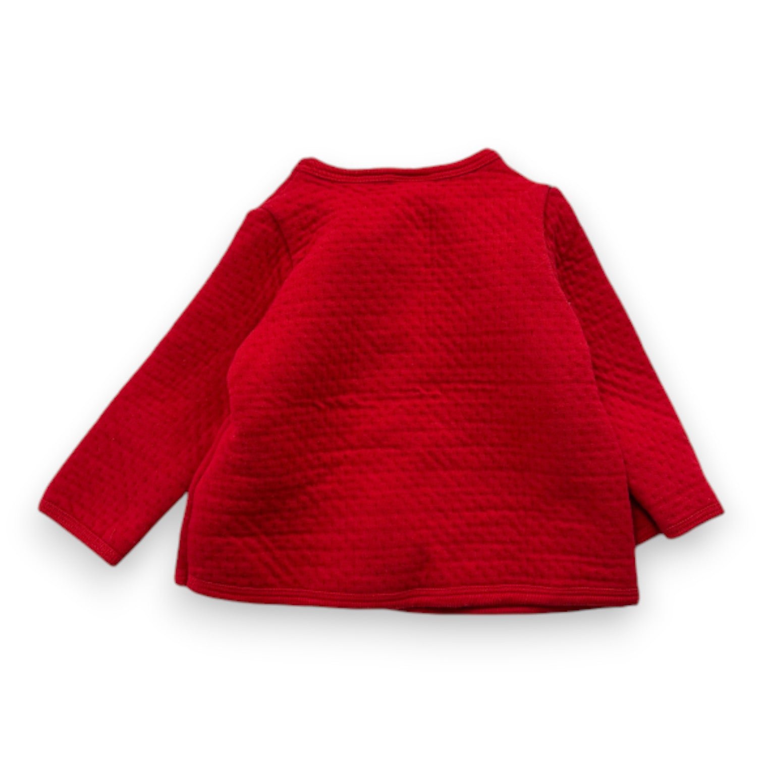 Red Baby Cardigan - 6 months PETIT BATEAU - Seconde Main Red