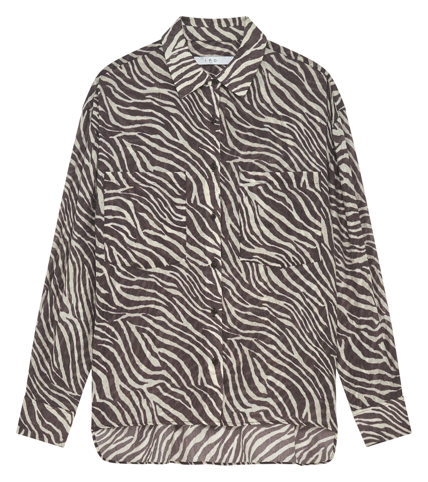 Oversized printed shirt IRO Brown