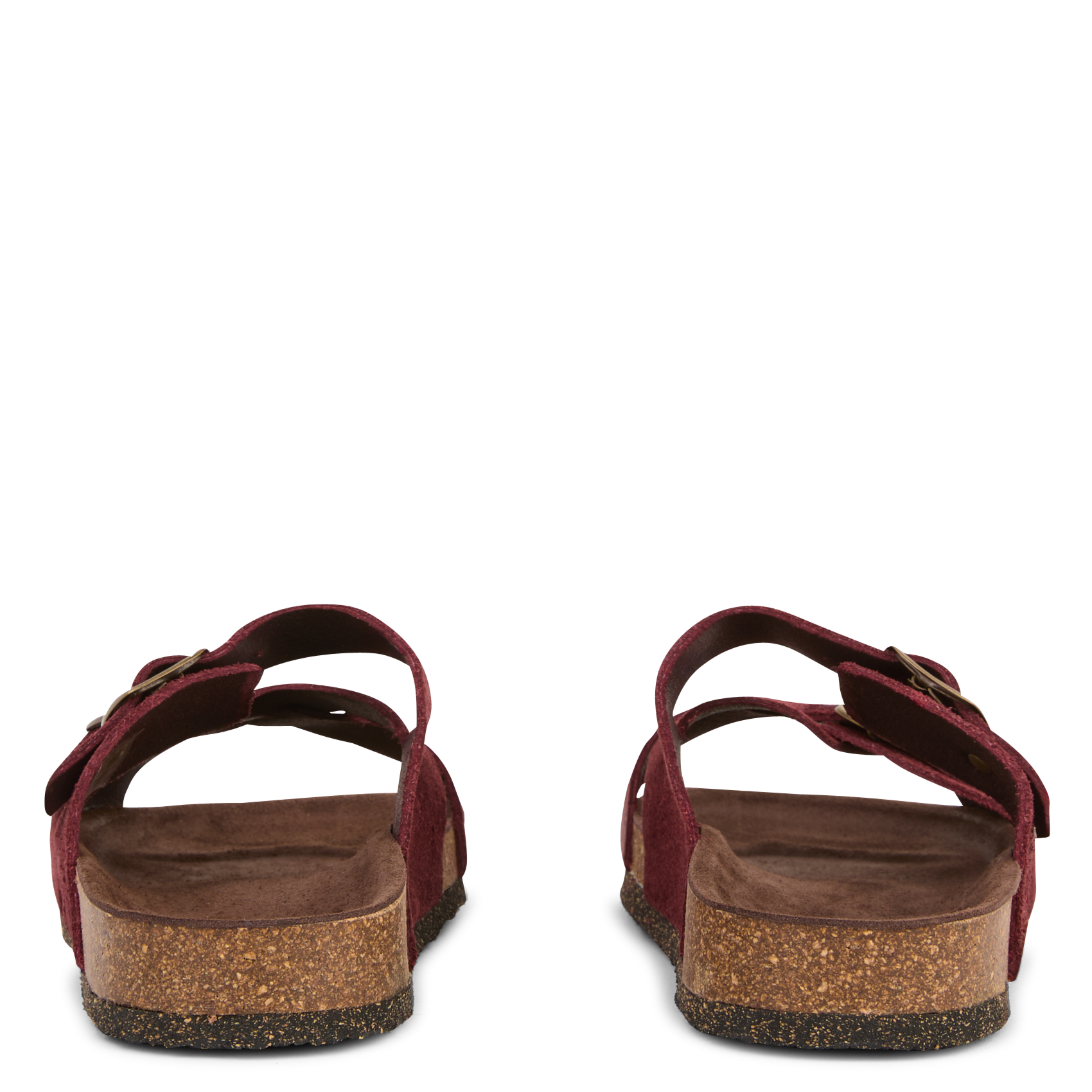 Flat soft leather sandals BOSABO Plums