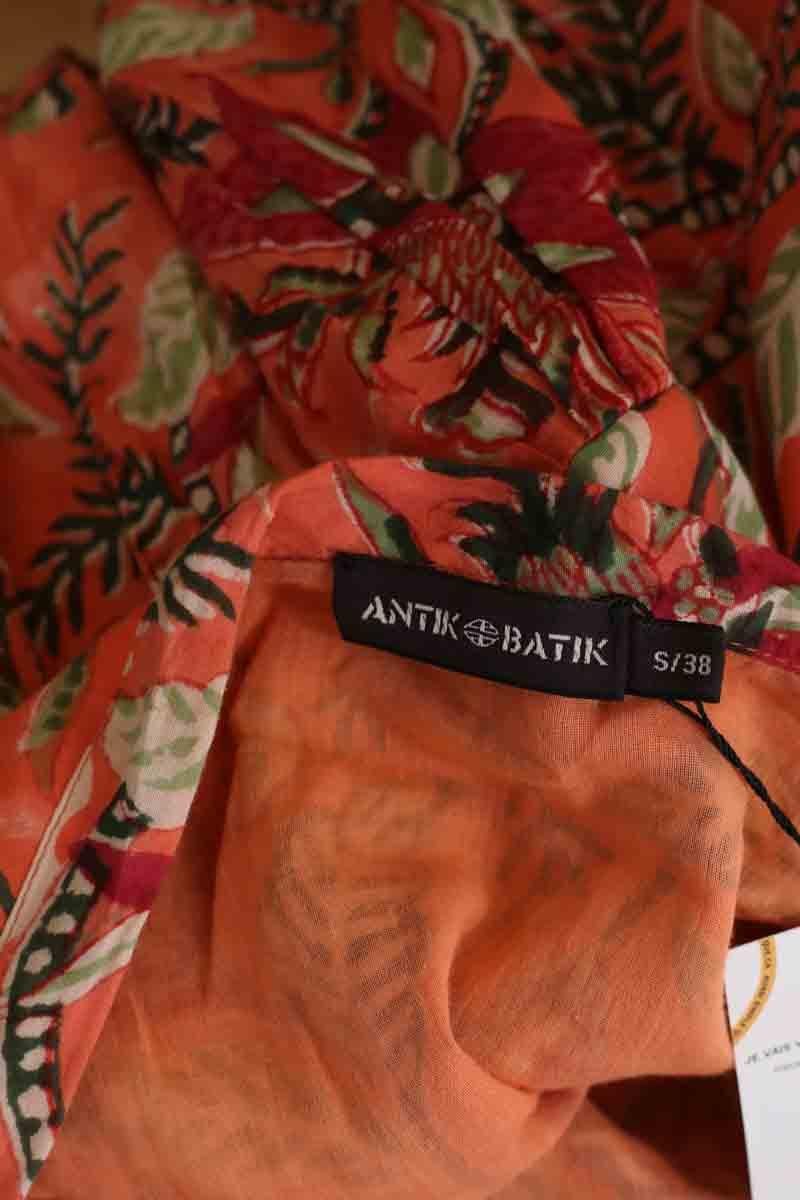 Cotton skirt ANTIK BATIK - Seconde Main Orange