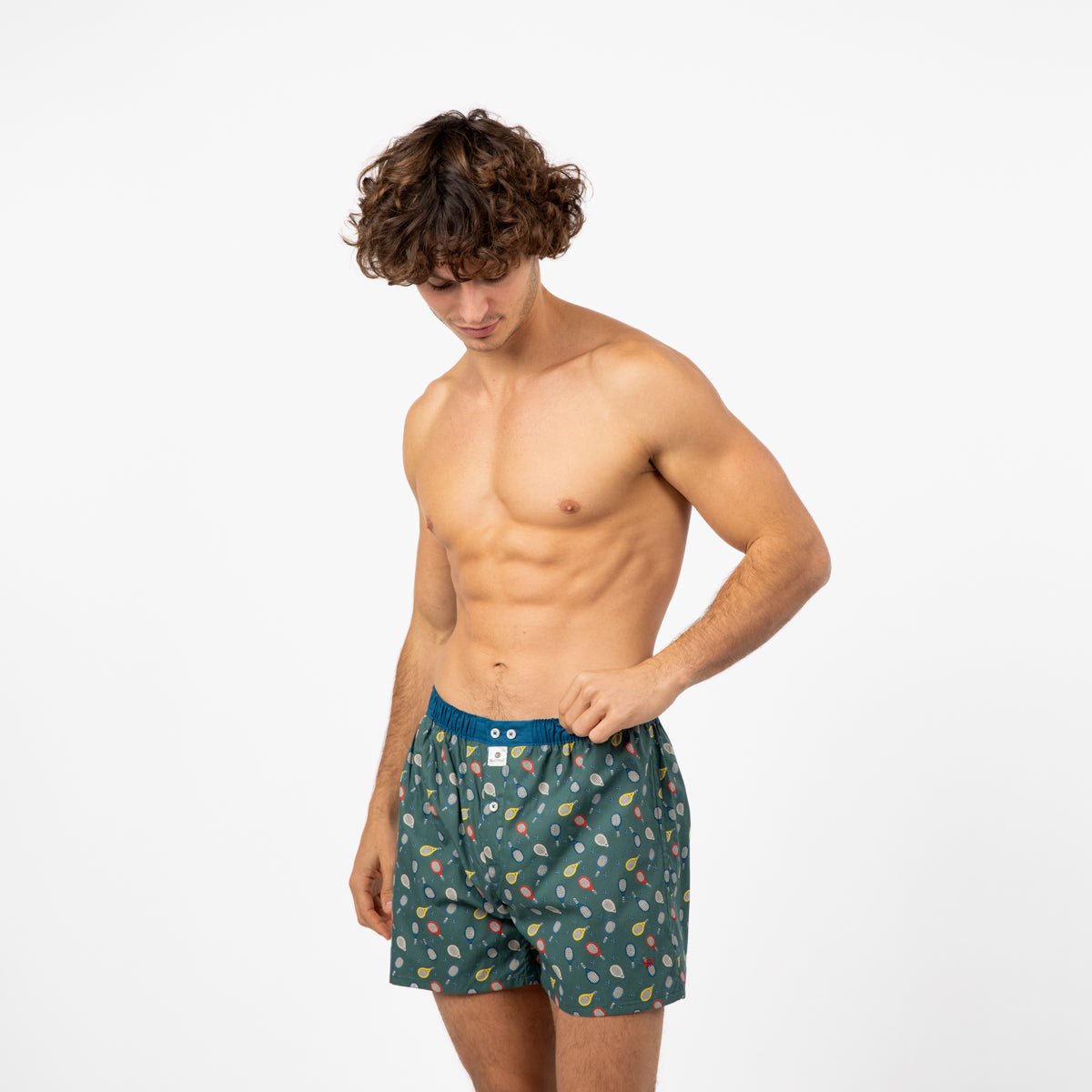 Organic cotton boxer shorts BILLYBELT Green