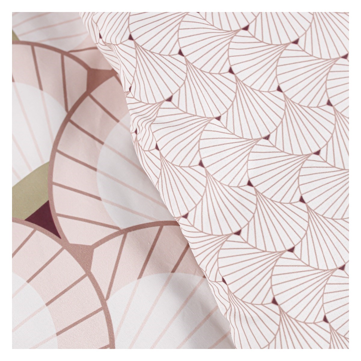 Printed cotton zippered bed set TODAY LINGE DE MAISON White