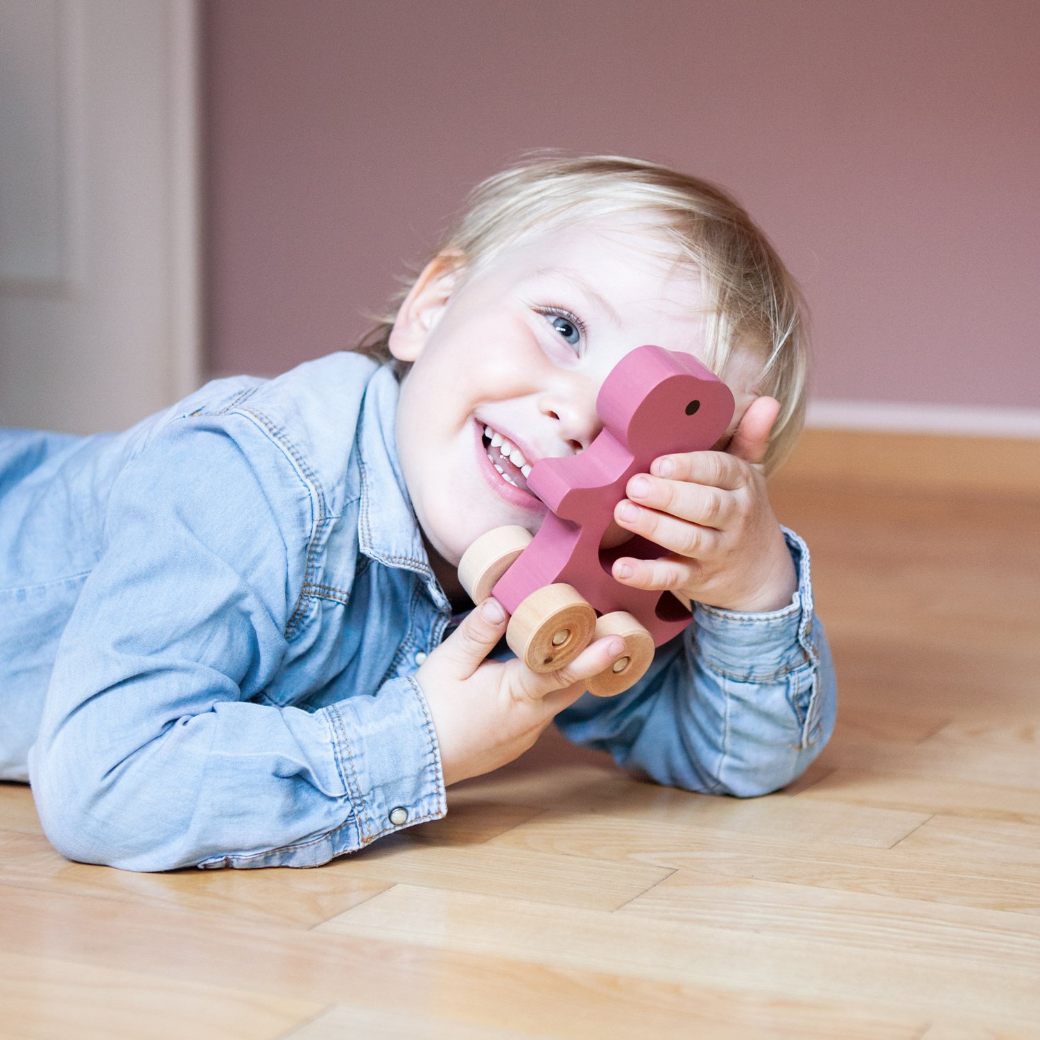 Push-along T-Rex KINDSGUT Red