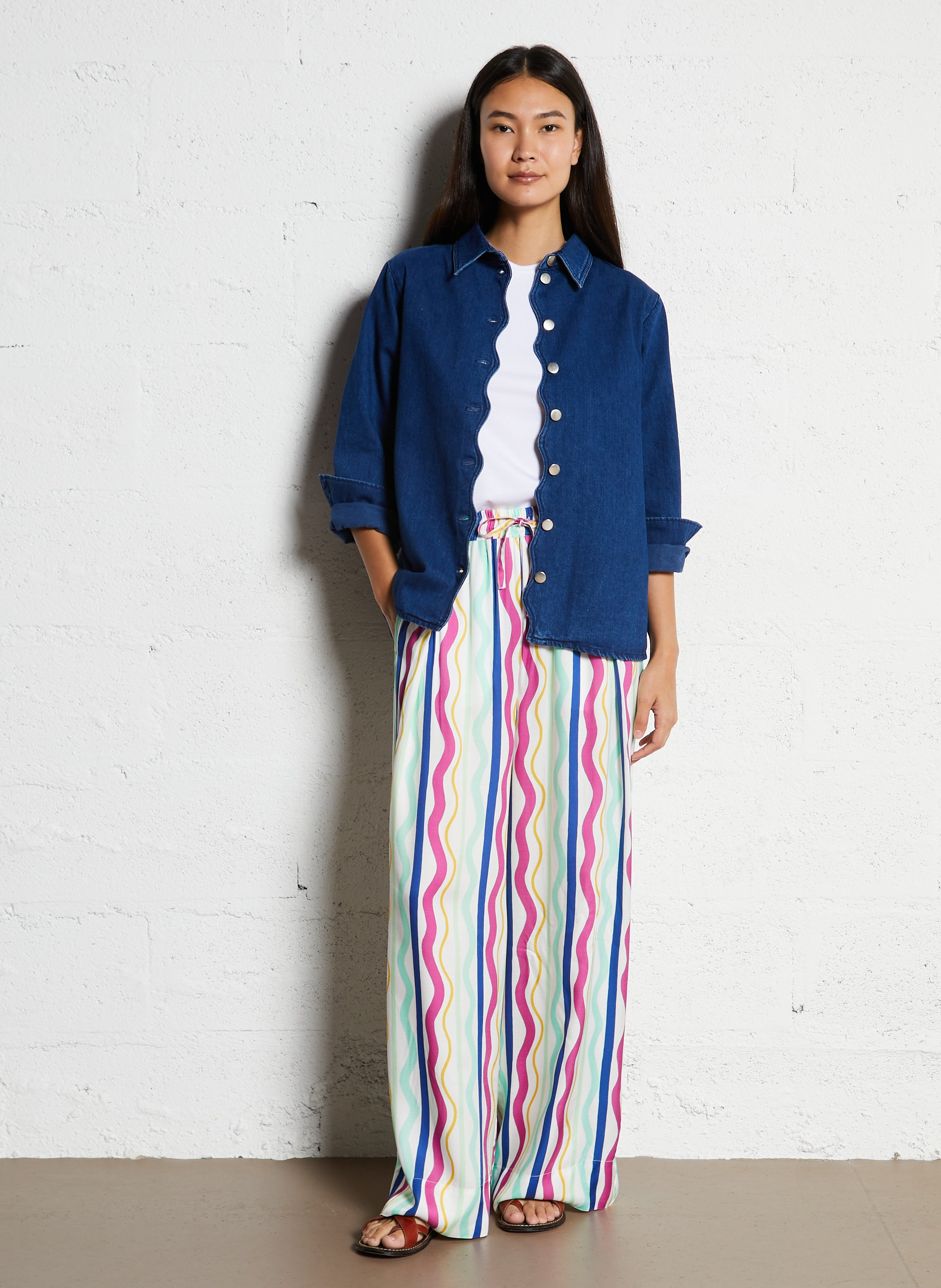 Straight striped trousers  ELISE CHALMIN Multicolored
