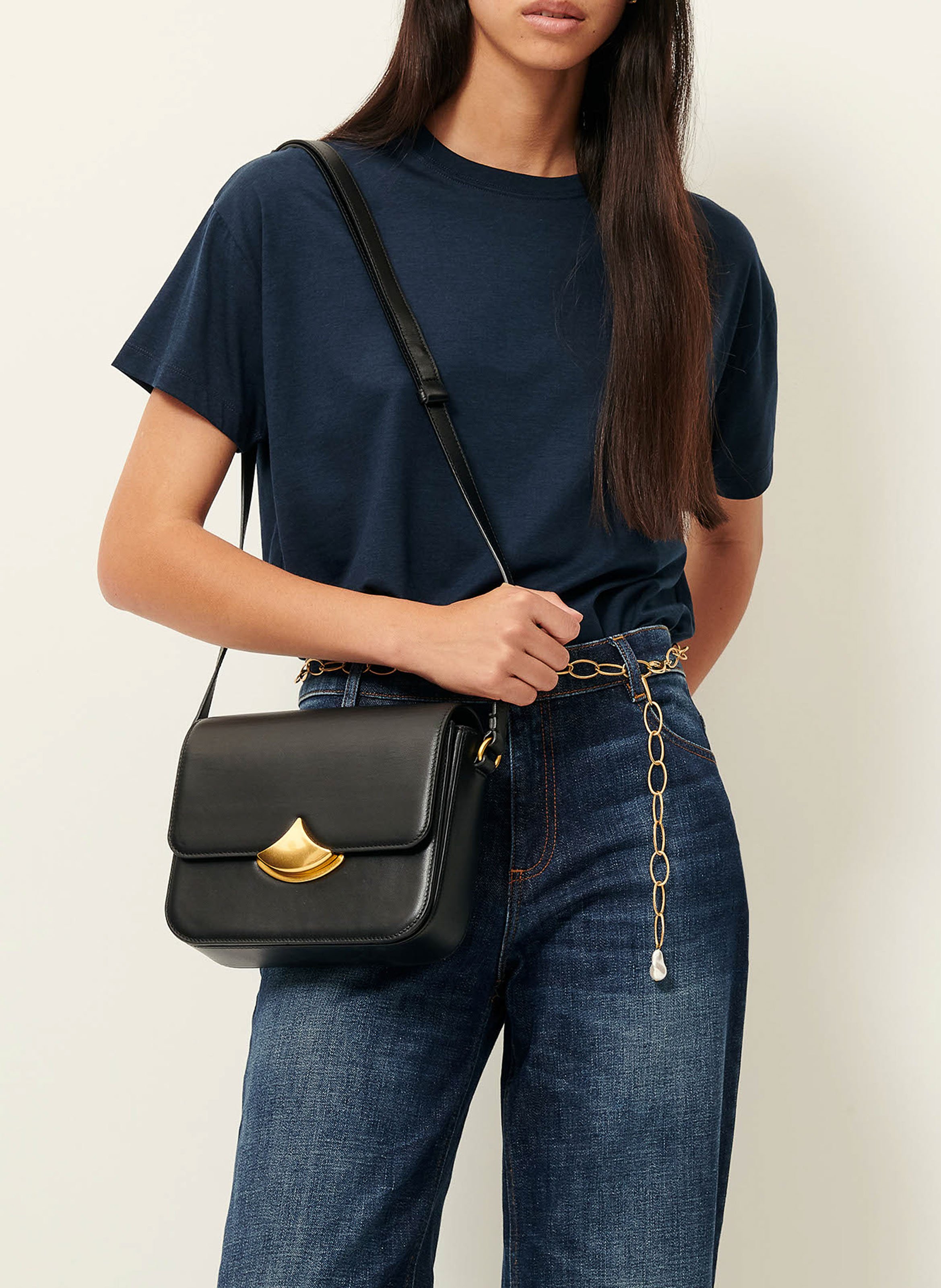 Round-neck oversized T-shirt SESSUN Blue